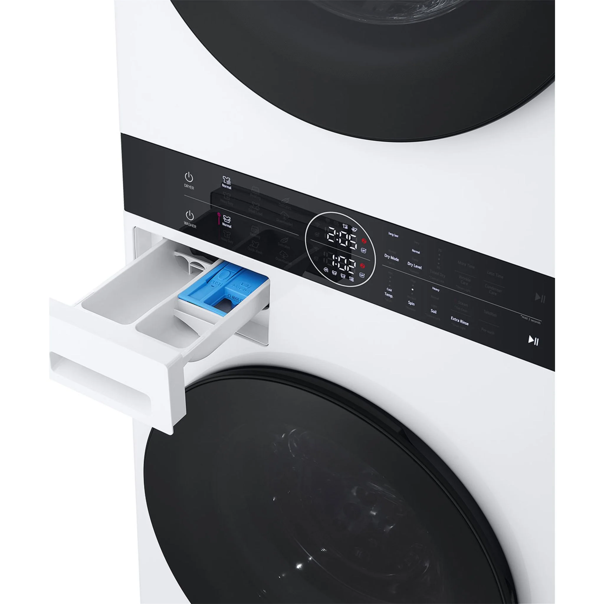 LG WashTower® with Heat Pump Dryer, 3.1 cu.ft. Washer, 4.2 cu.ft. Dryer - White (WKHC152HWA) - Image 10