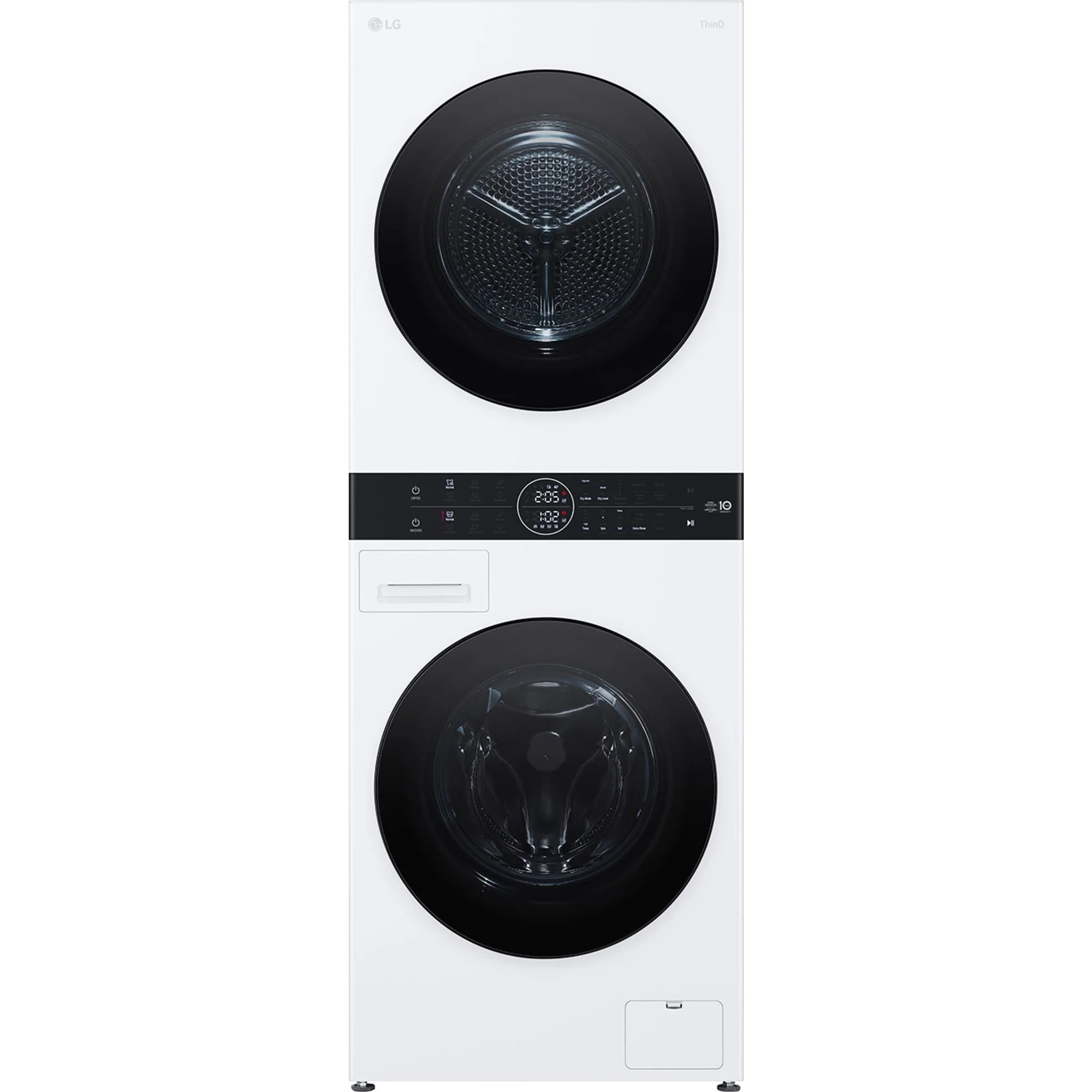 LG WashTower® with Heat Pump Dryer, 3.1 cu.ft. Washer, 4.2 cu.ft. Dryer - White (WKHC152HWA) - Image 2
