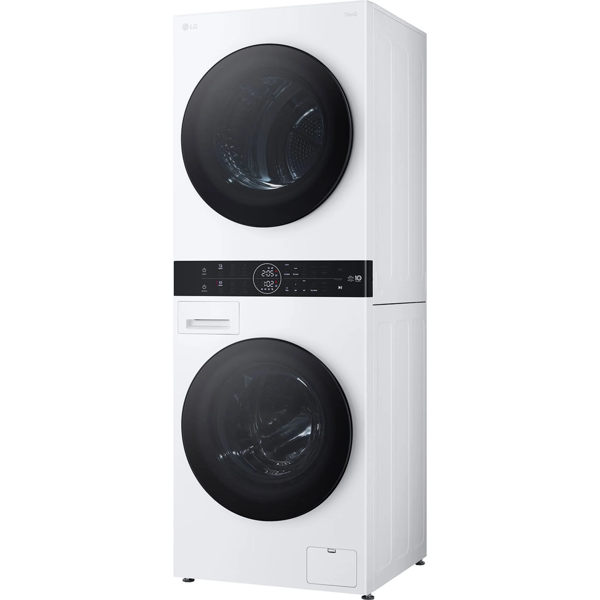 LG WashTower® with Heat Pump Dryer, 3.1 cu.ft. Washer, 4.2 cu.ft. Dryer - White (WKHC152HWA) - Image 4