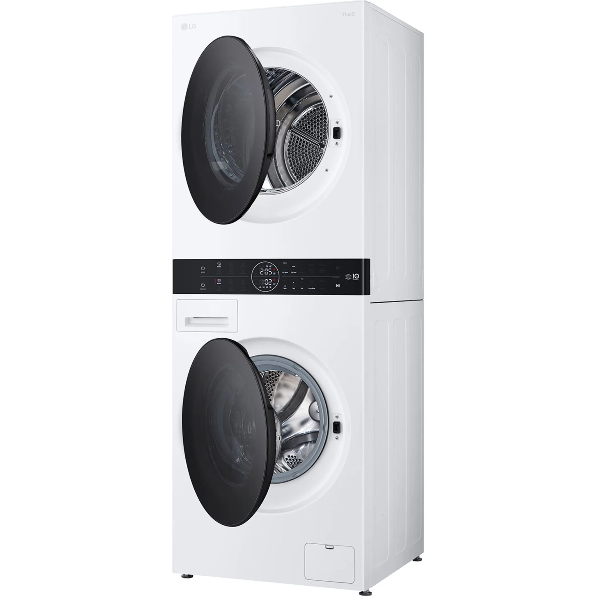 LG WashTower® with Heat Pump Dryer, 3.1 cu.ft. Washer, 4.2 cu.ft. Dryer - White (WKHC152HWA) - Image 8