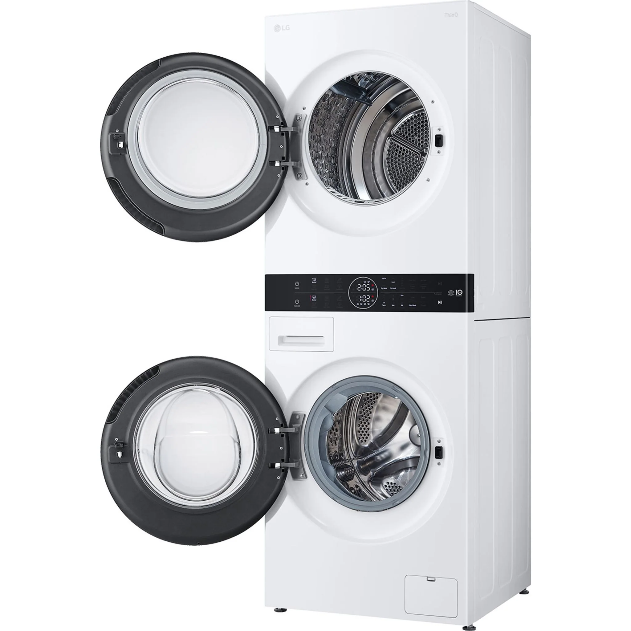 LG WashTower® with Heat Pump Dryer, 3.1 cu.ft. Washer, 4.2 cu.ft. Dryer - White (WKHC152HWA) - Image 9