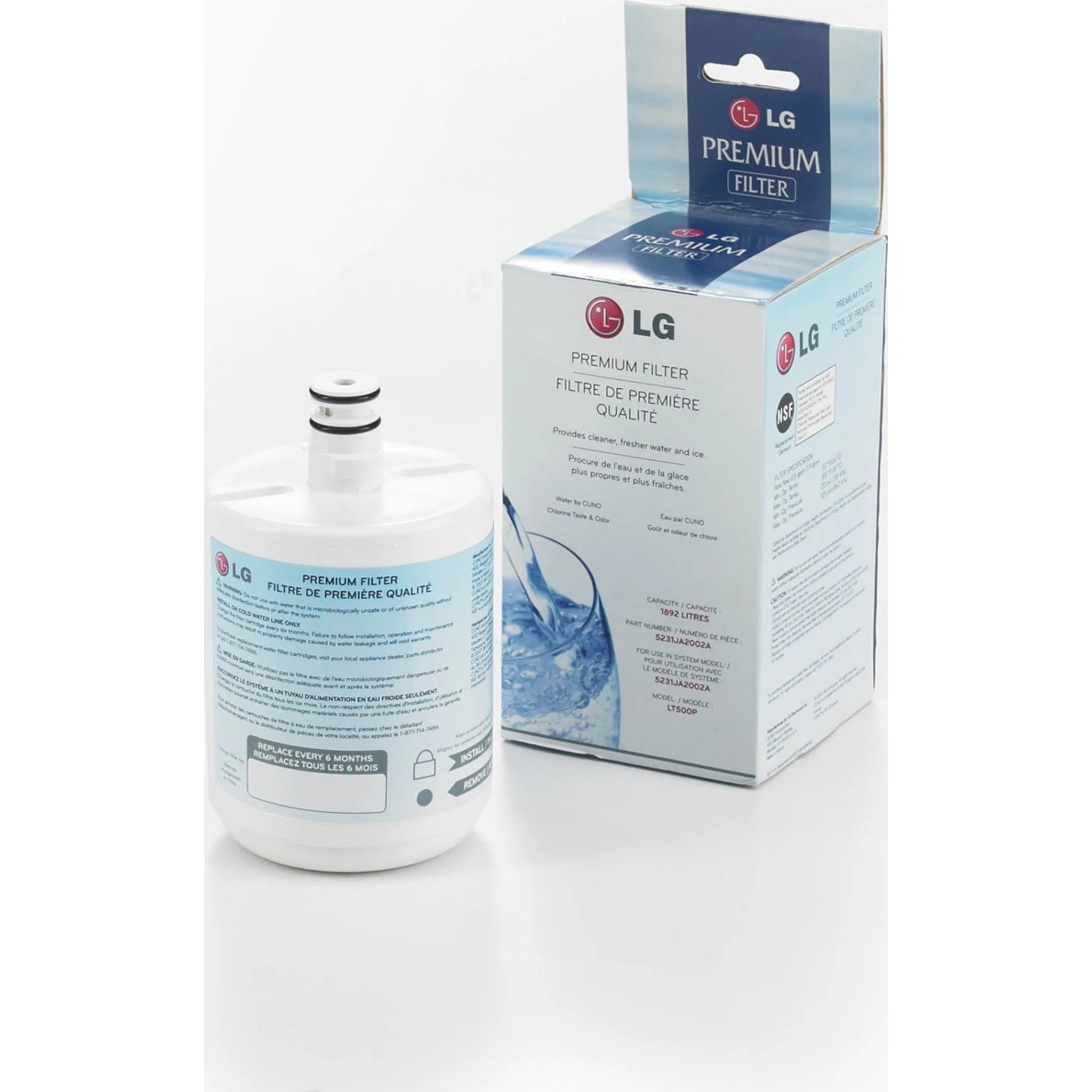 LG Water Filter (LT500P) - White - Image 2