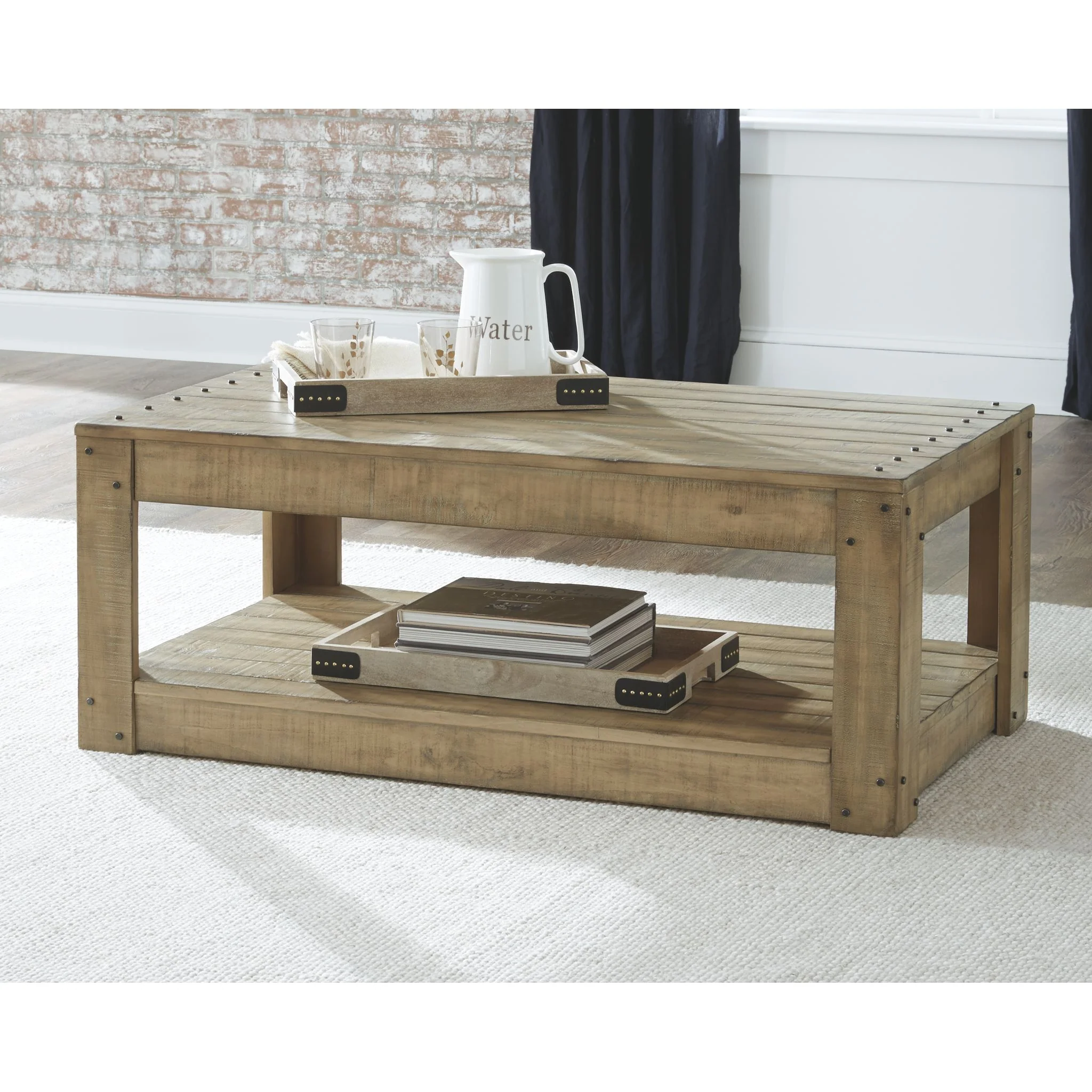 Lindalon Rectangle Cocktail Table - Image 2
