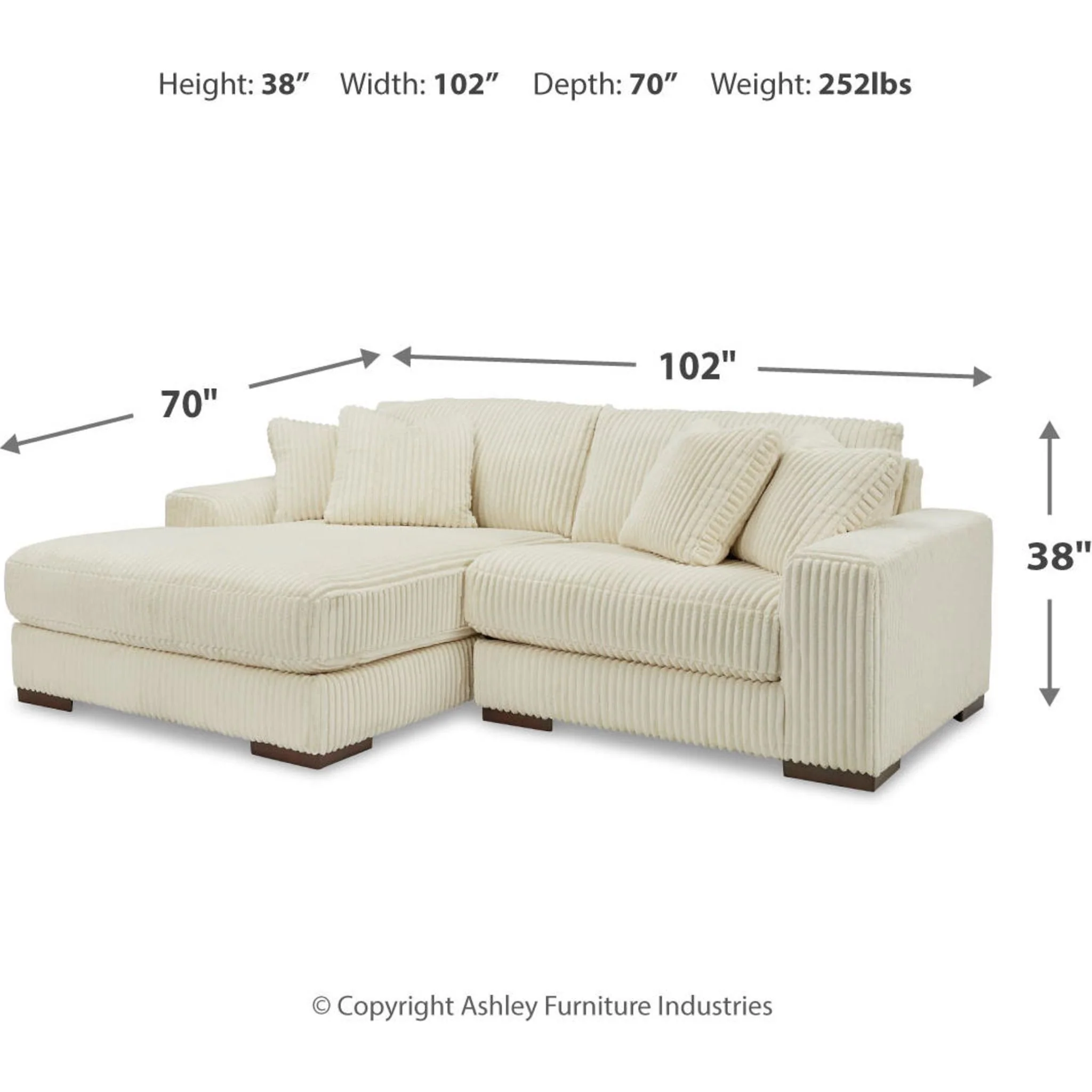 Lindyn 2 Piece Sectional with Chaise - Image 14