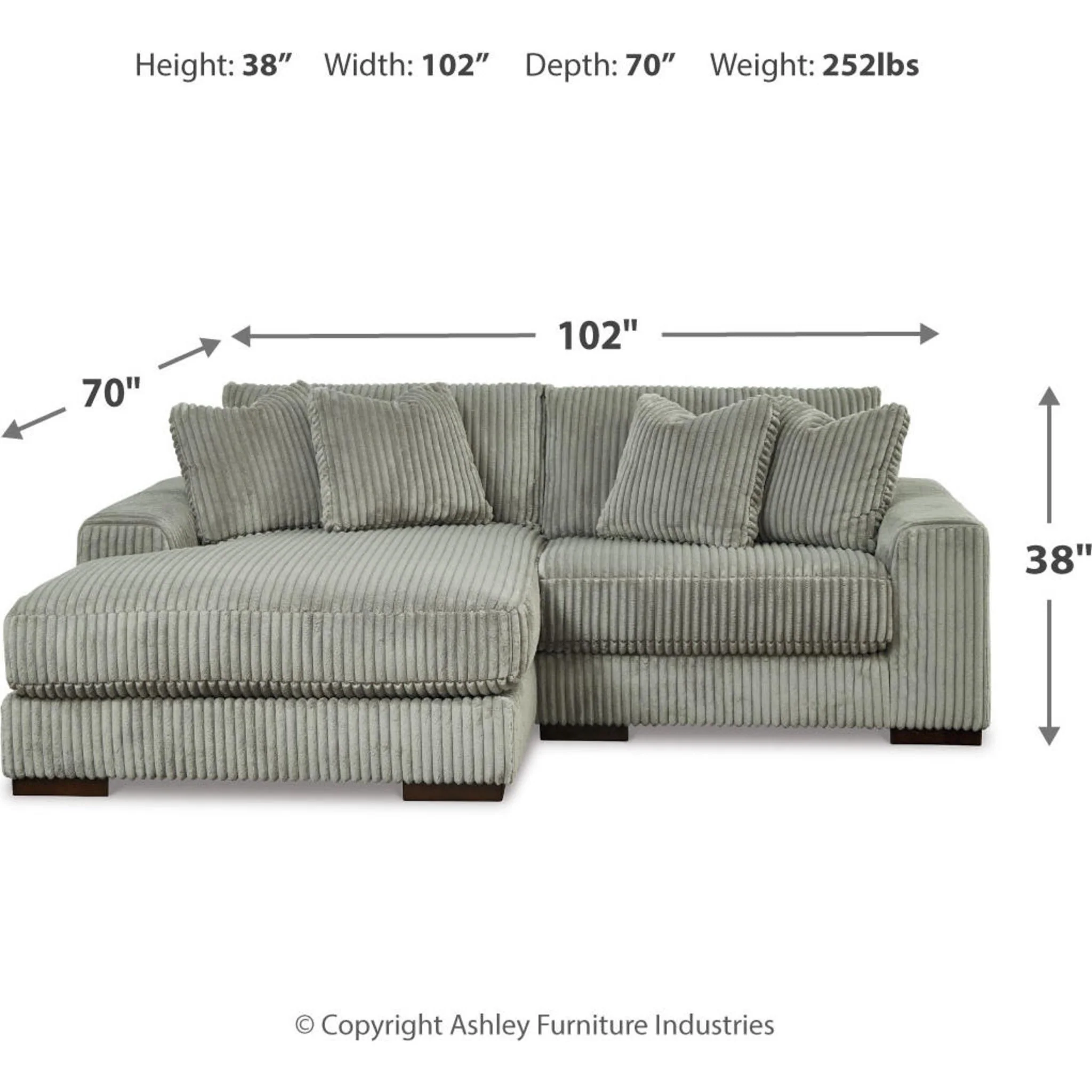 Lindyn 2 Piece Sectional with Chaise - Image 22