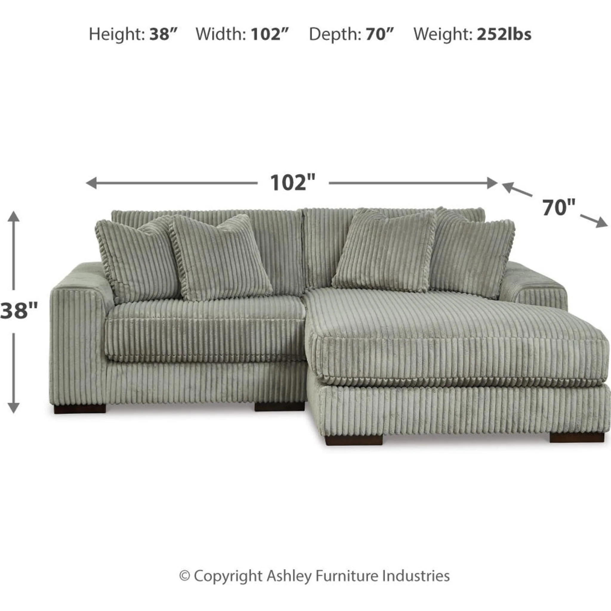 Lindyn 2 Piece Sectional with Chaise - Image 37