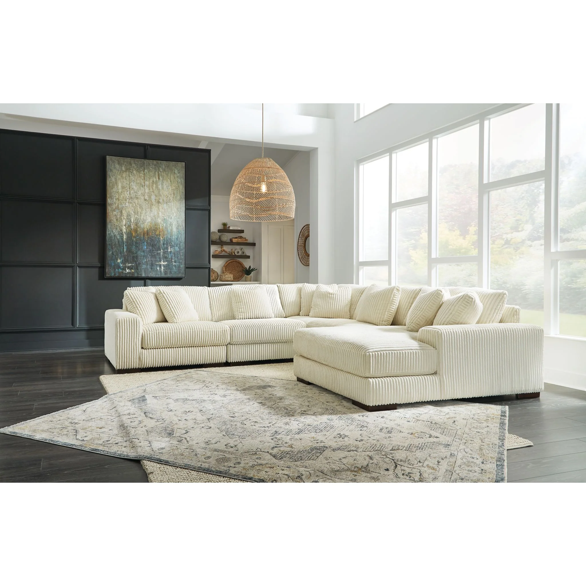 Lindyn 5 Piece Sectional with Chaise - Image 2