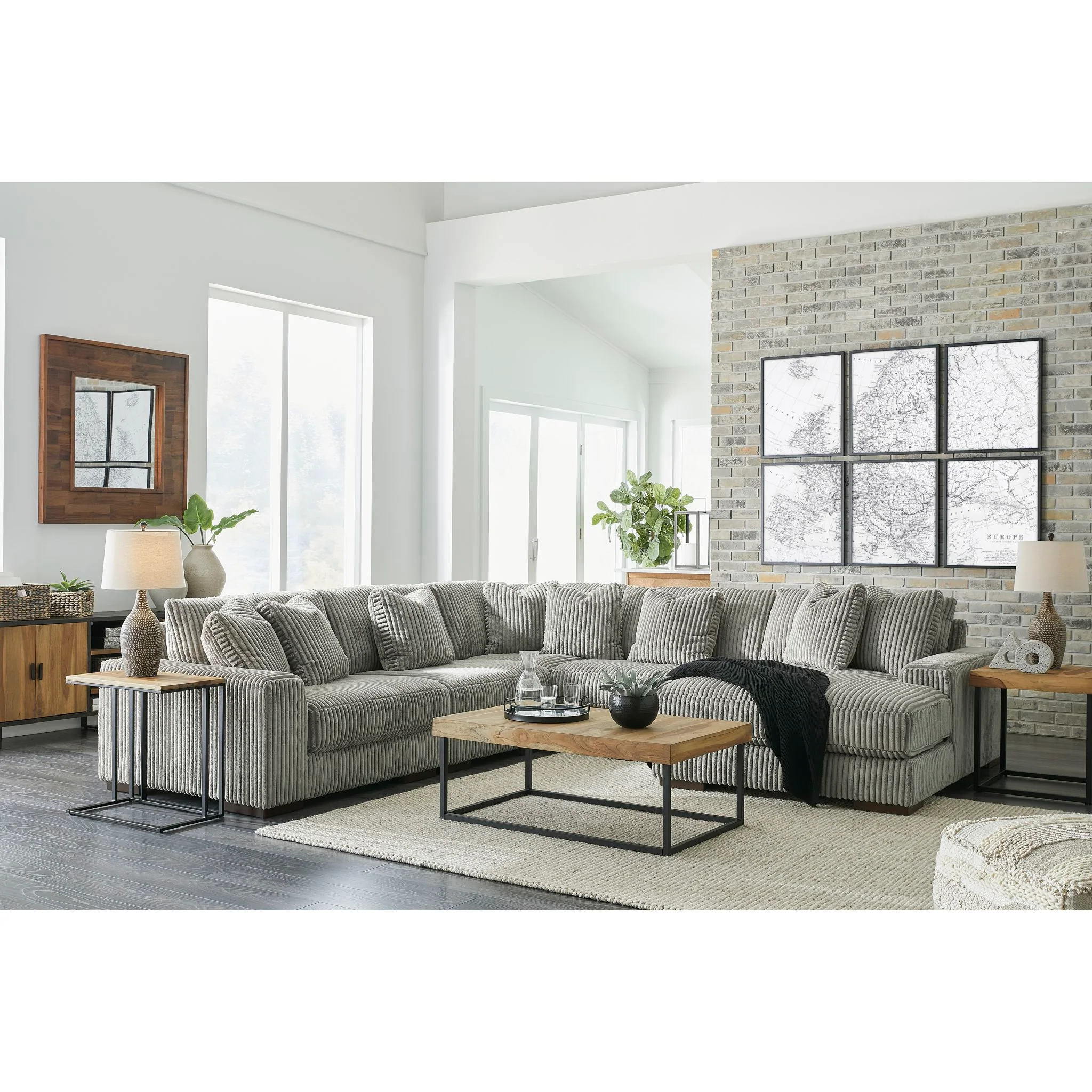 Lindyn 5 Piece Sectional with Chaise - Image 44