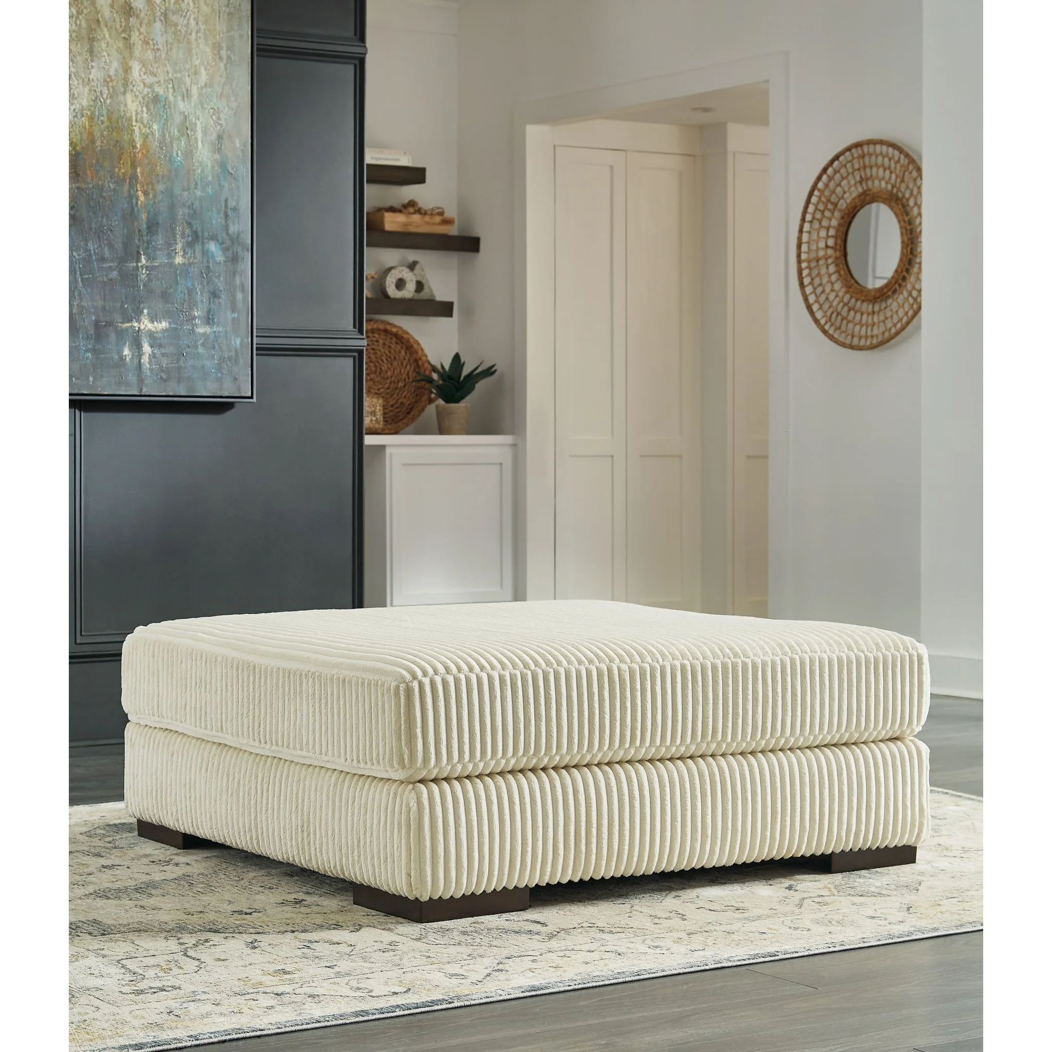 Lindyn Oversized Accent Ottoman - Image 2