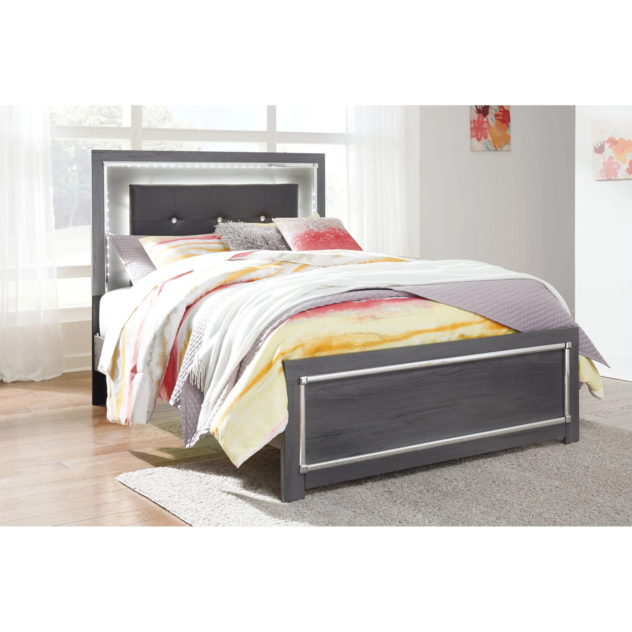Lodanna 5 Piece Full Panel Bedroom - Image 3