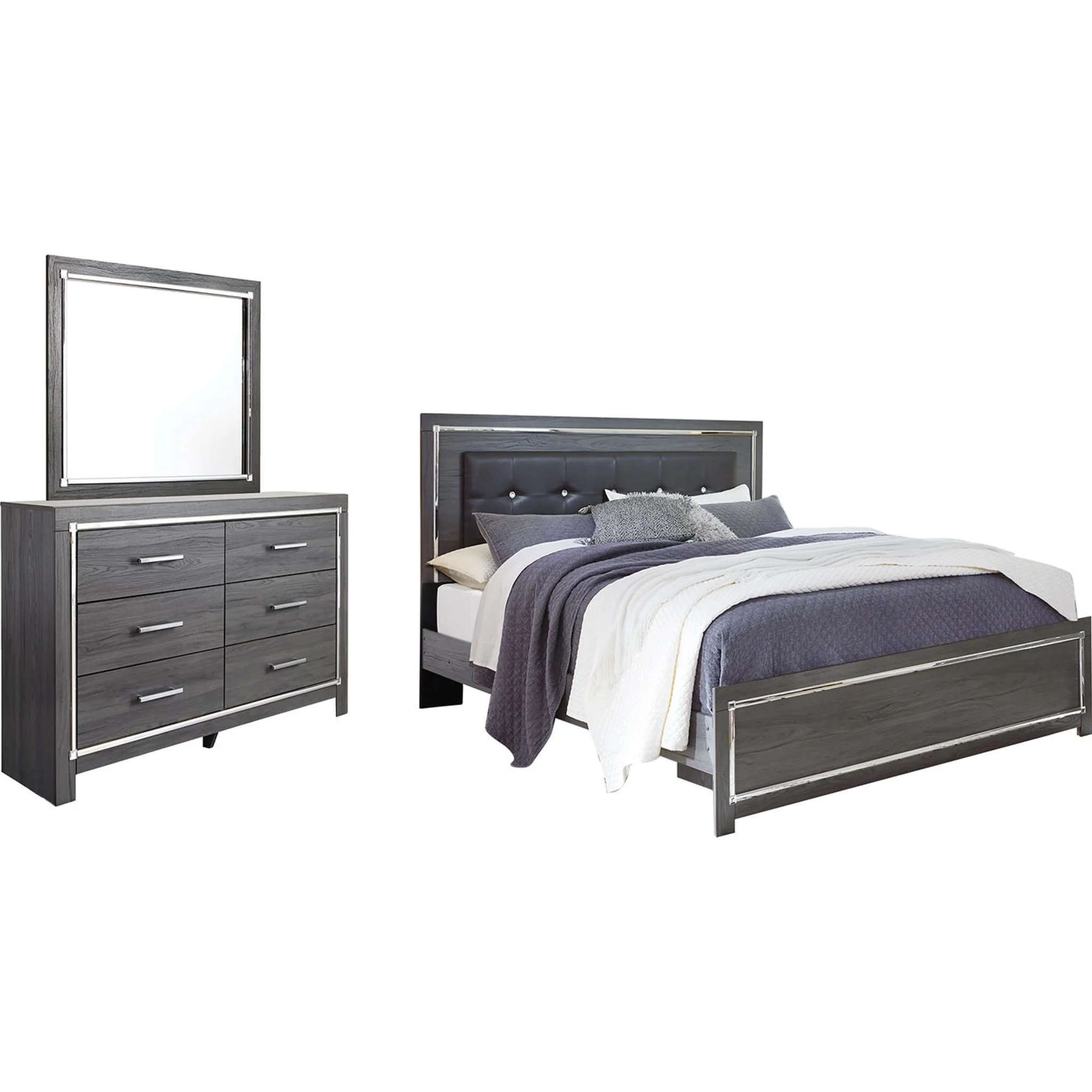 Lodanna 5 Piece Panel Bedroom - Image 6