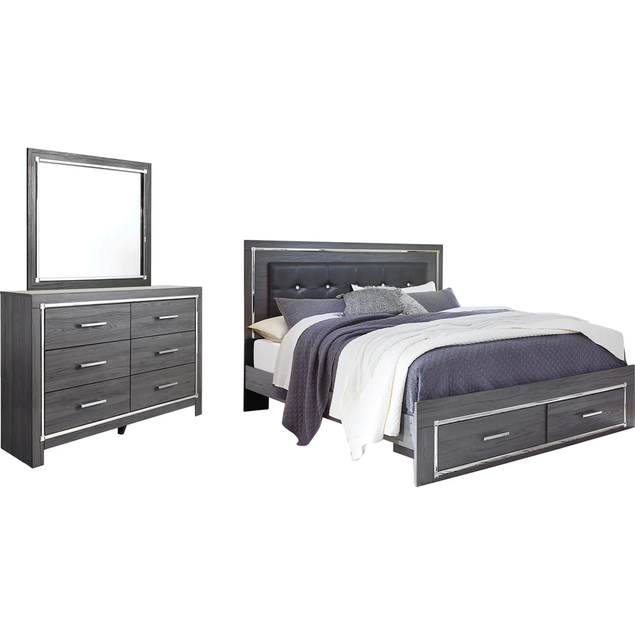 Lodanna 5 Piece Storage Panel Bedroom - Image 6