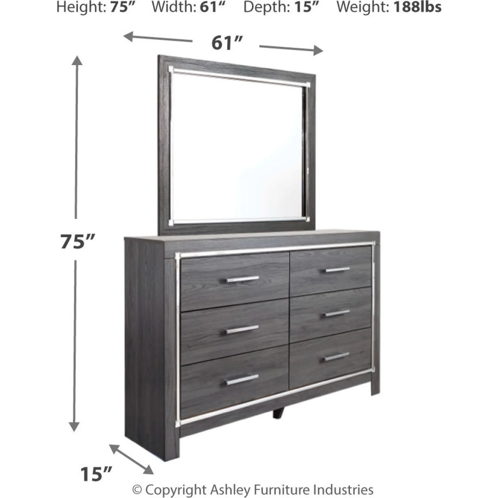 Lodanna Dresser and Mirror - Image 29