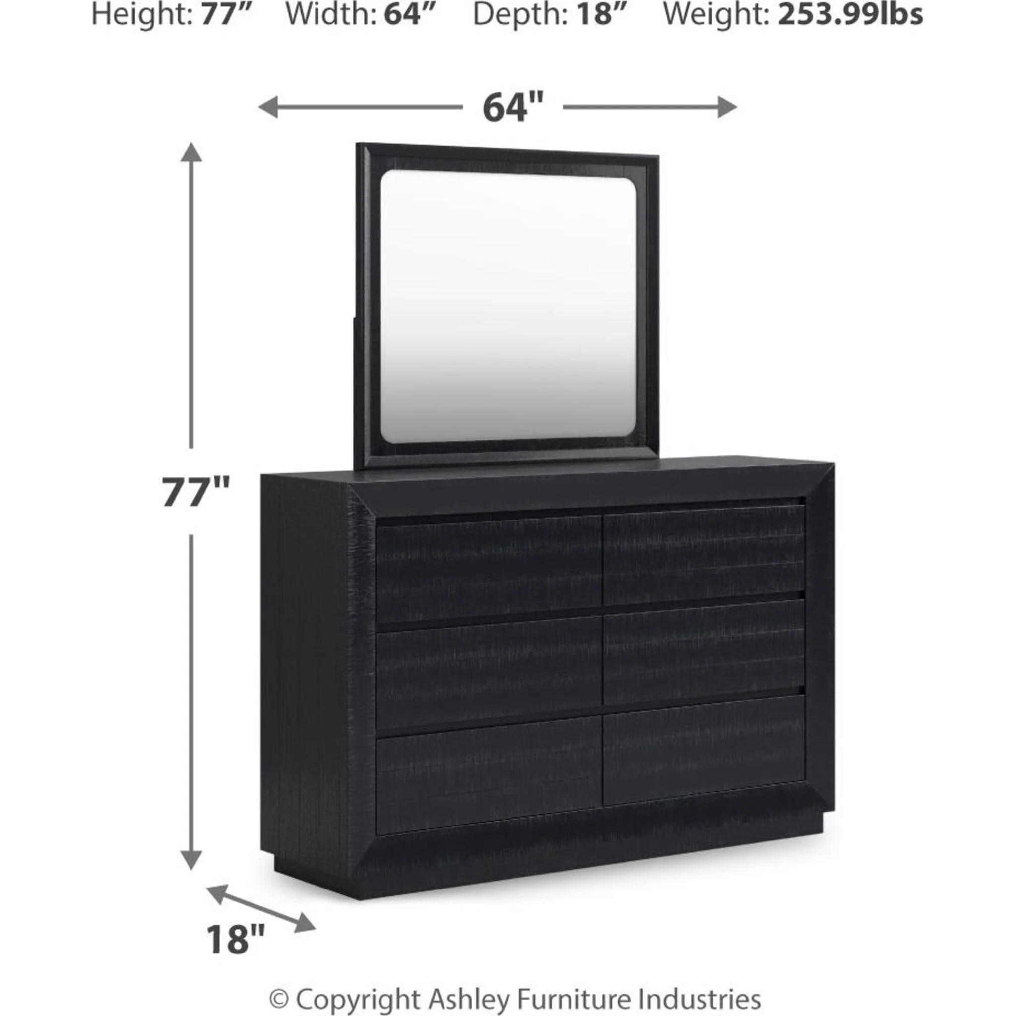 Londer-Exclusive Dresser and Mirror - Image 14