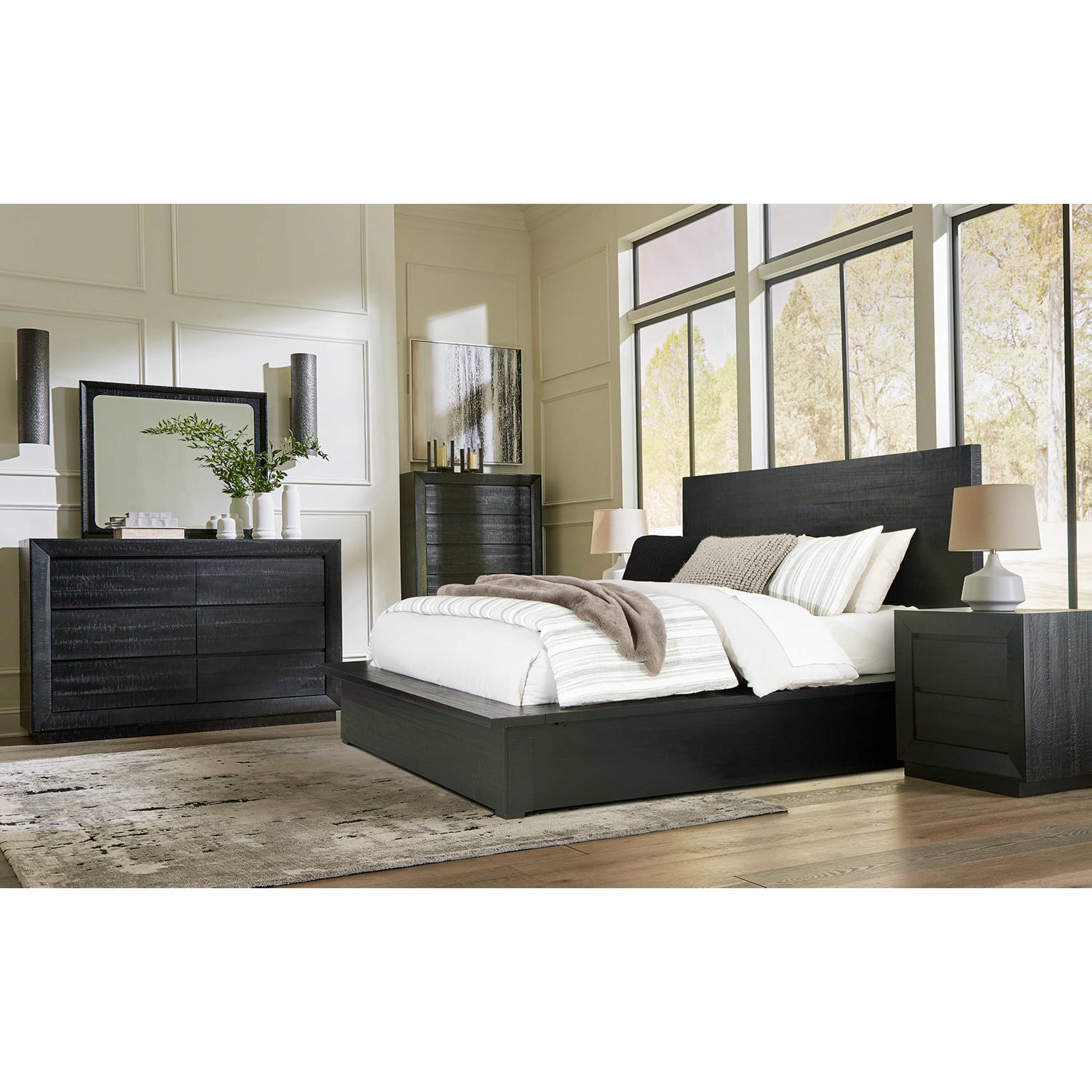Londer-Exclusive Panel Bed - Black - Image 17