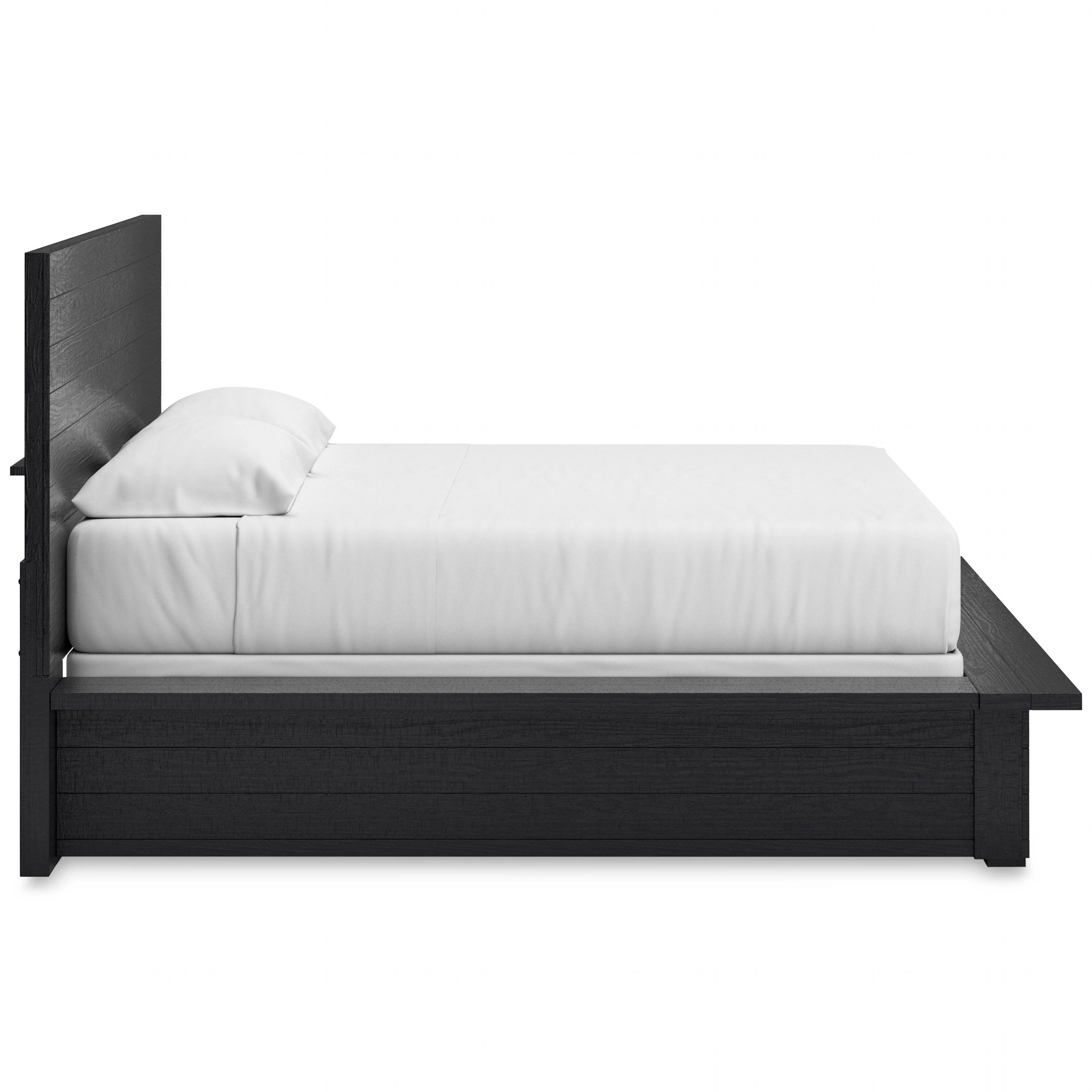 Londer-Exclusive Panel Bed - Black - Image 22