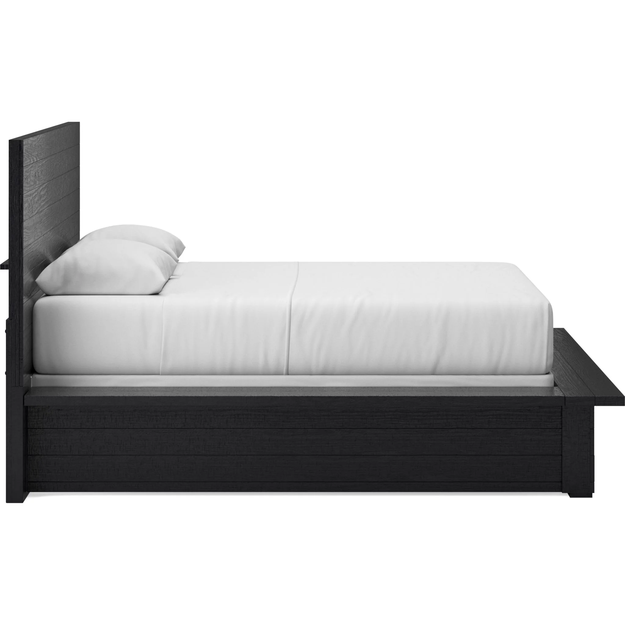 Londer-Exclusive Panel Bed - Black - Image 3