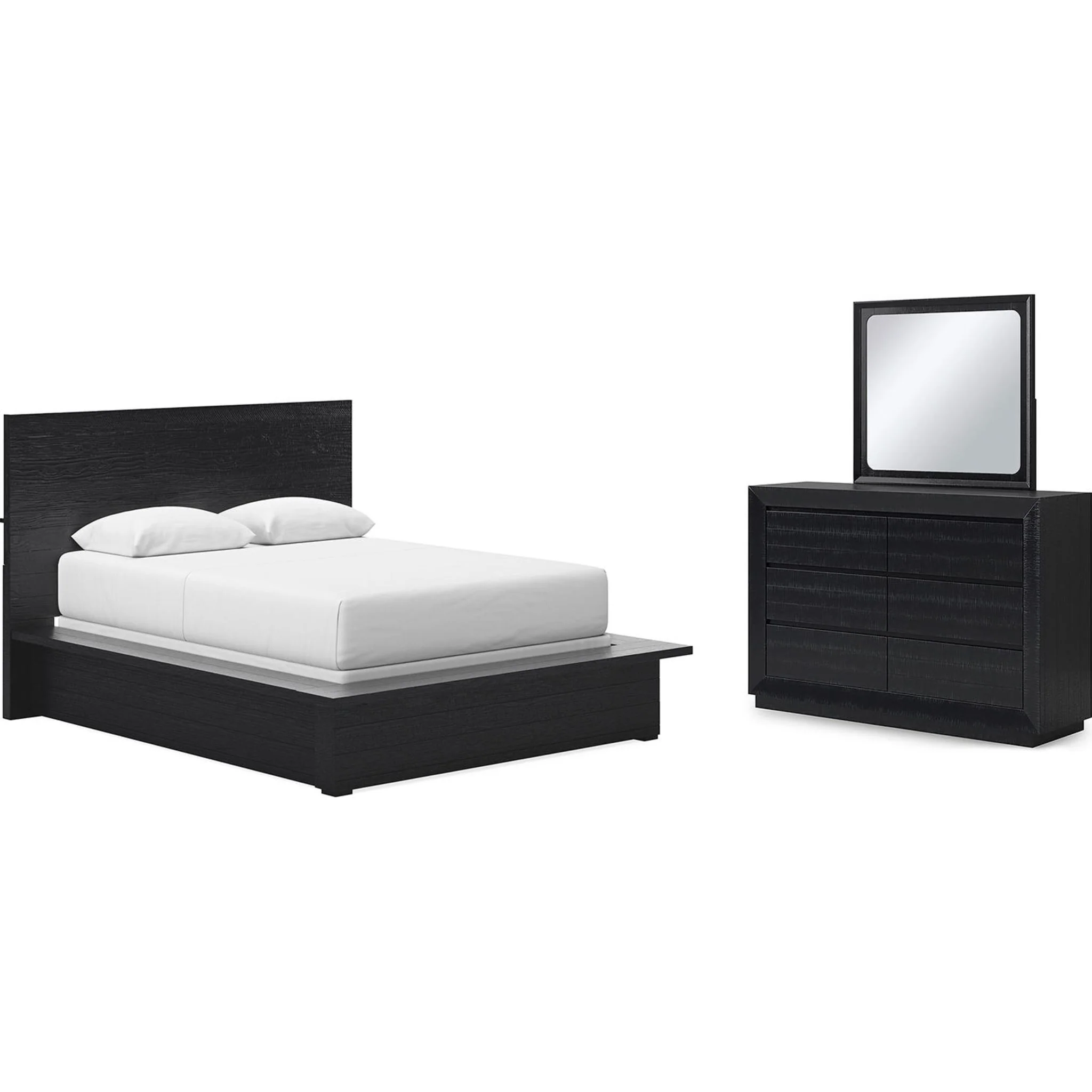 Londer-Exclusive Panel Bedroom - Black - Image 16