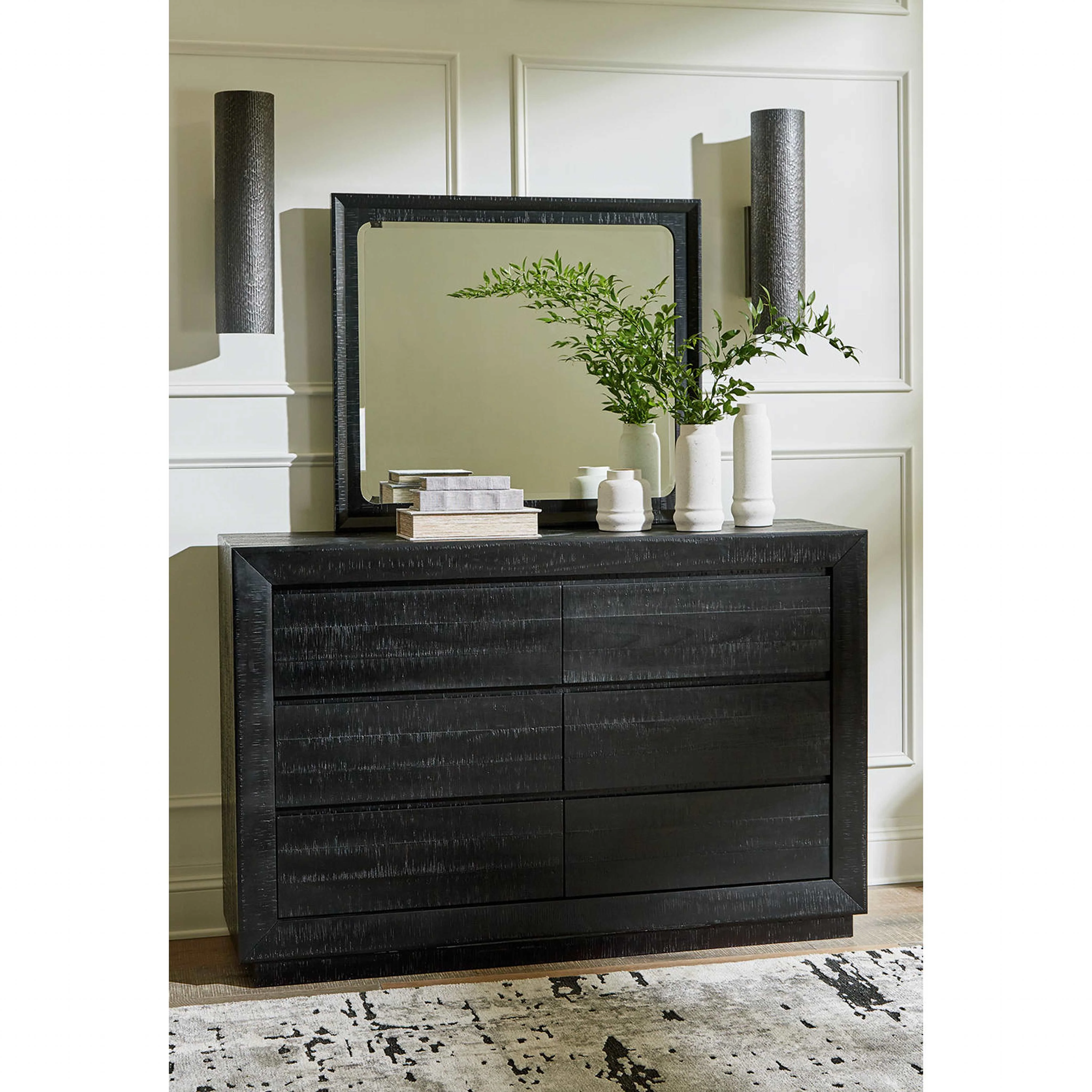 Londer-Exclusive Panel Bedroom - Black - Image 17