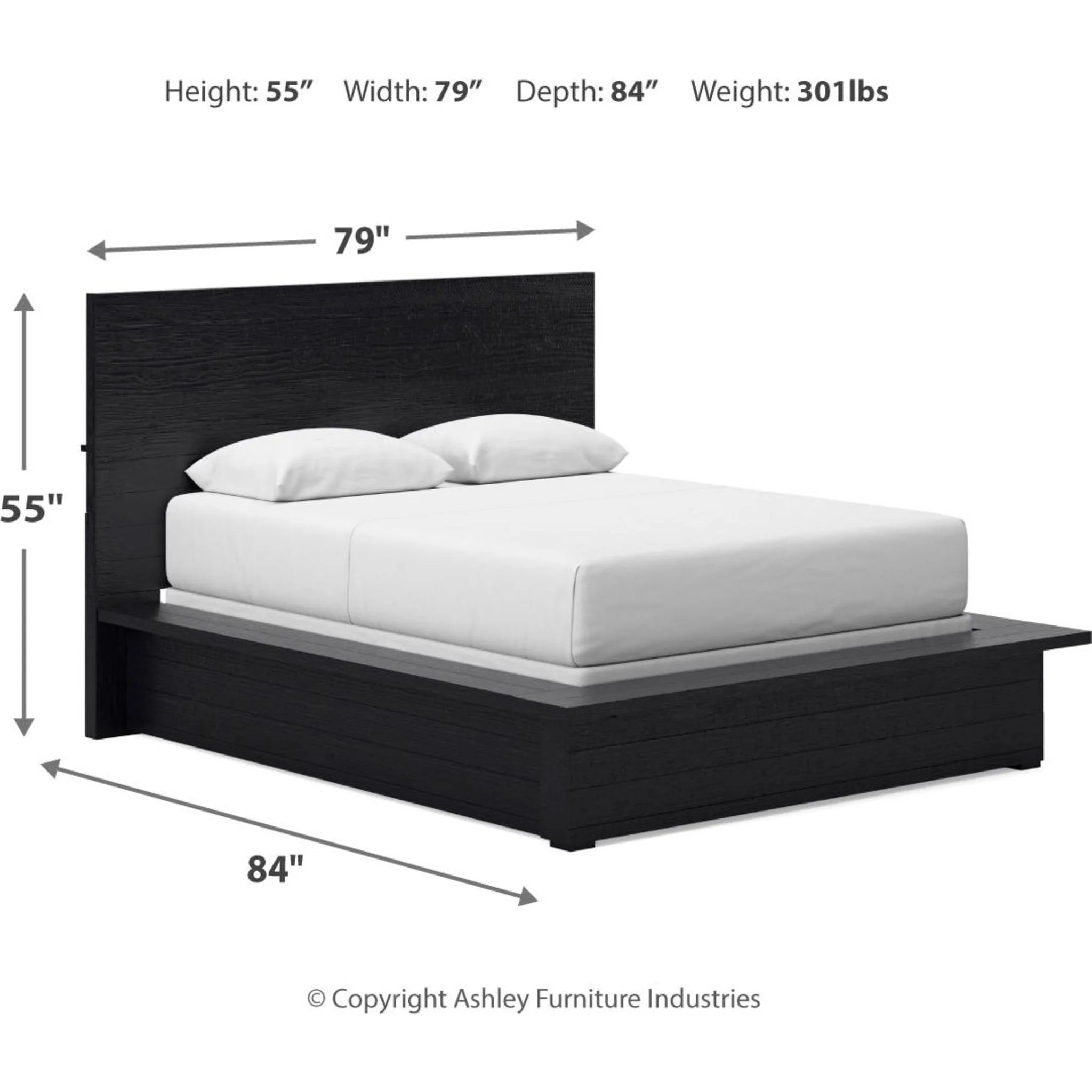 Londer-Exclusive Panel Bedroom - Black - Image 30