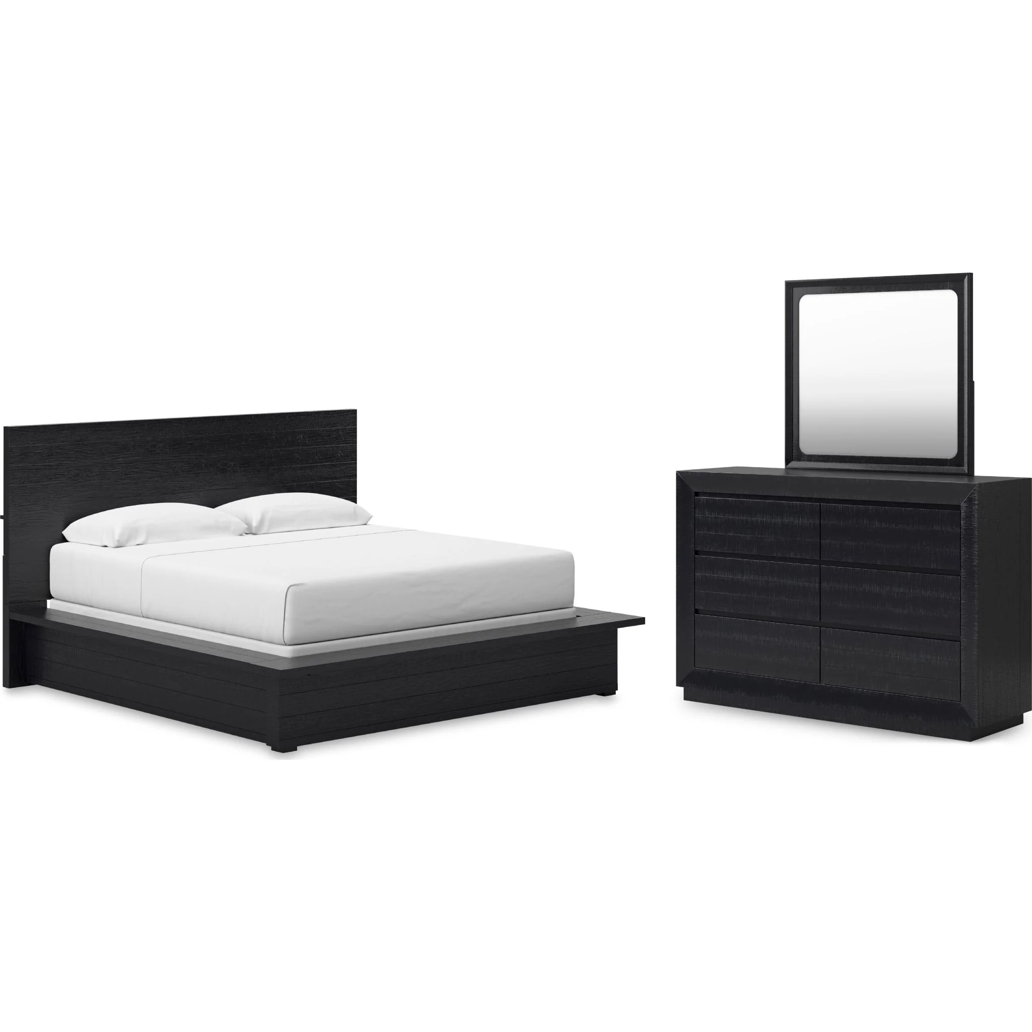 Londer-Exclusive Panel Bedroom - Black - Image 33