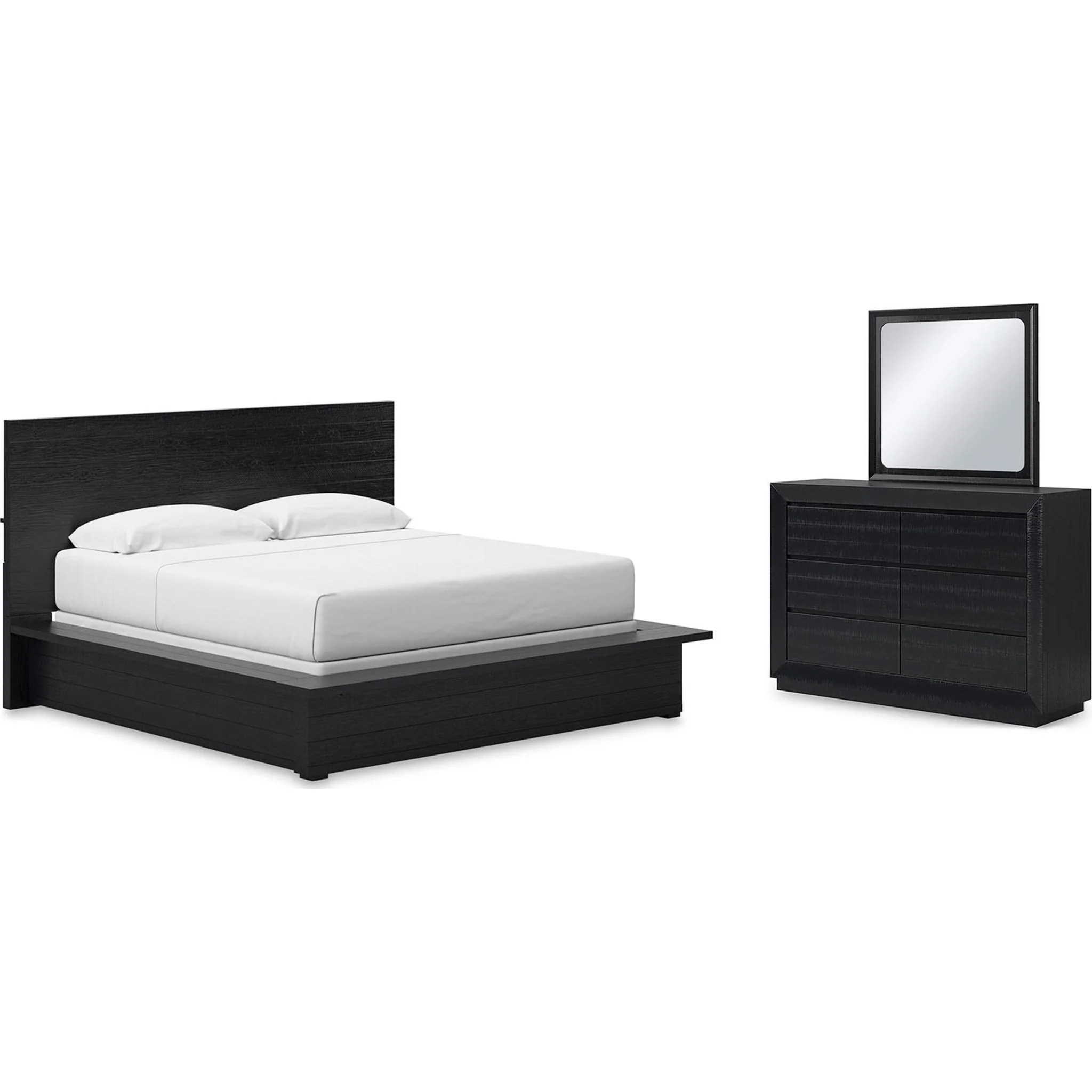 Londer-Exclusive Panel Bedroom - Black - Image 49