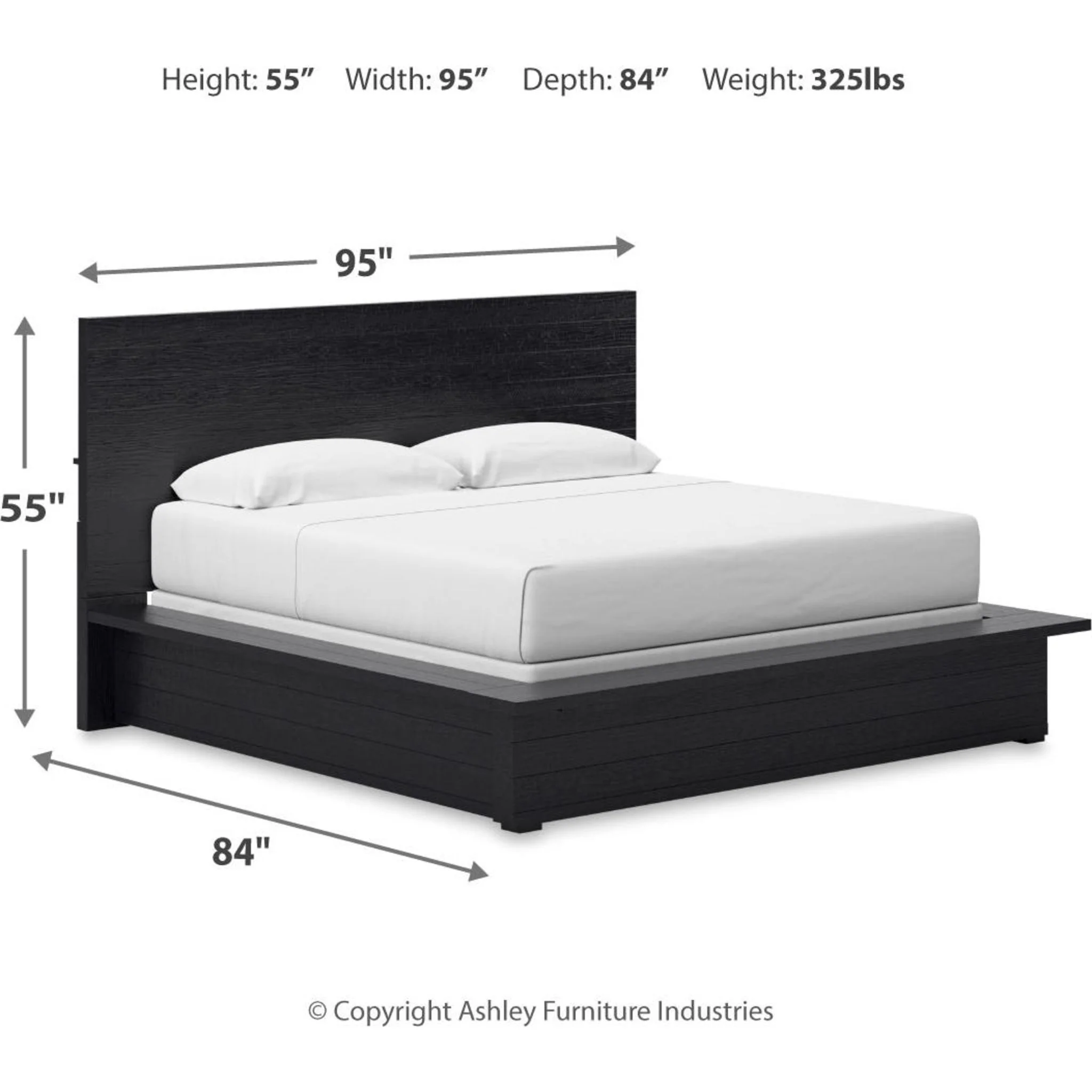 Londer-Exclusive Panel Bedroom - Black - Image 64