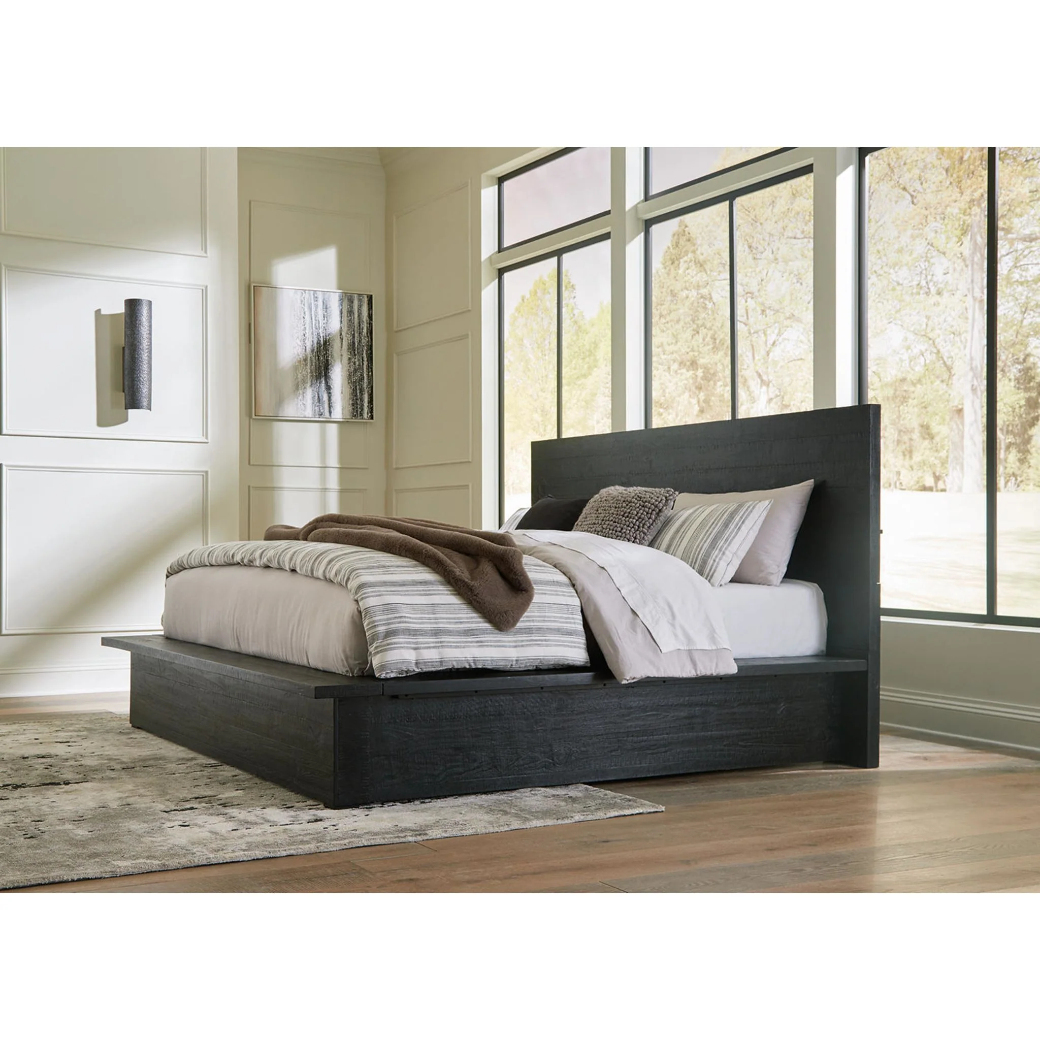 Londer-Exclusive Panel Bedroom - Black - Image 67