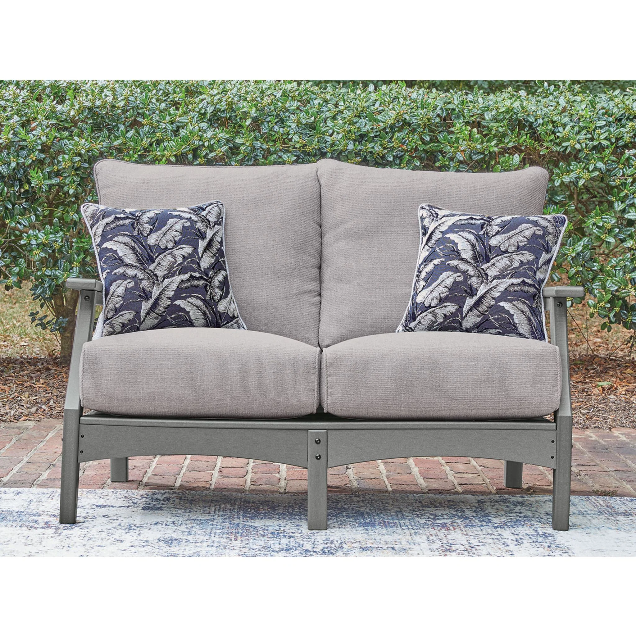 Lone View Bay Outdoor Loveseat with Cushion - Image 2