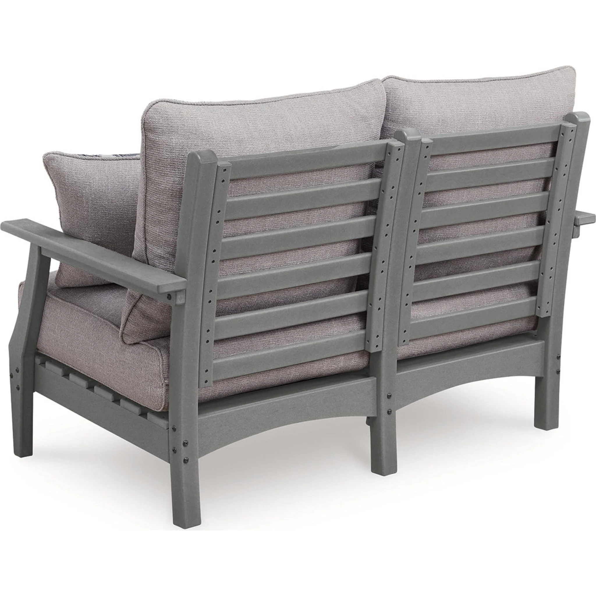 Lone View Bay Outdoor Loveseat with Cushion - Image 4
