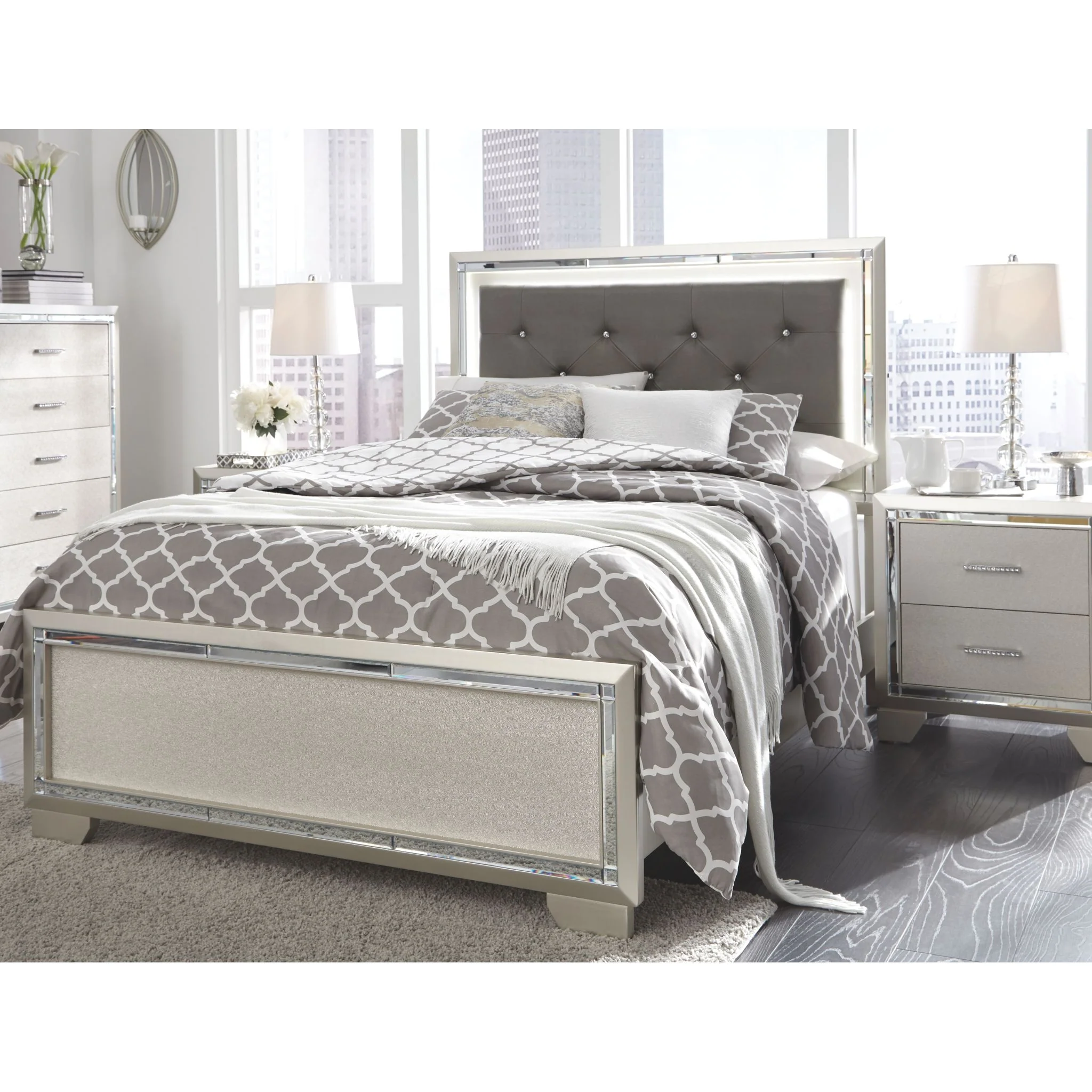 Lonnix 3 Piece Full Panel Bed - Image 10