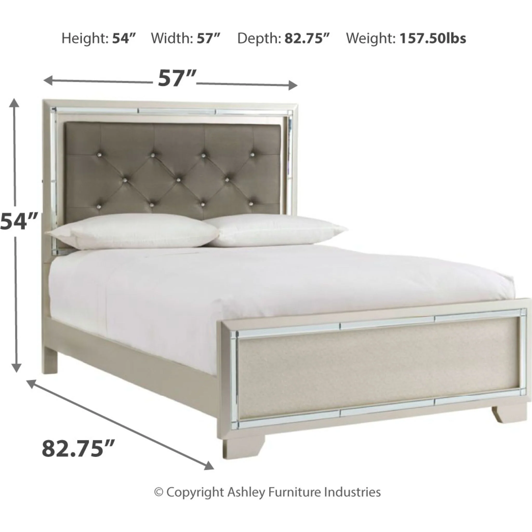 Lonnix 3 Piece Full Panel Bed - Image 4