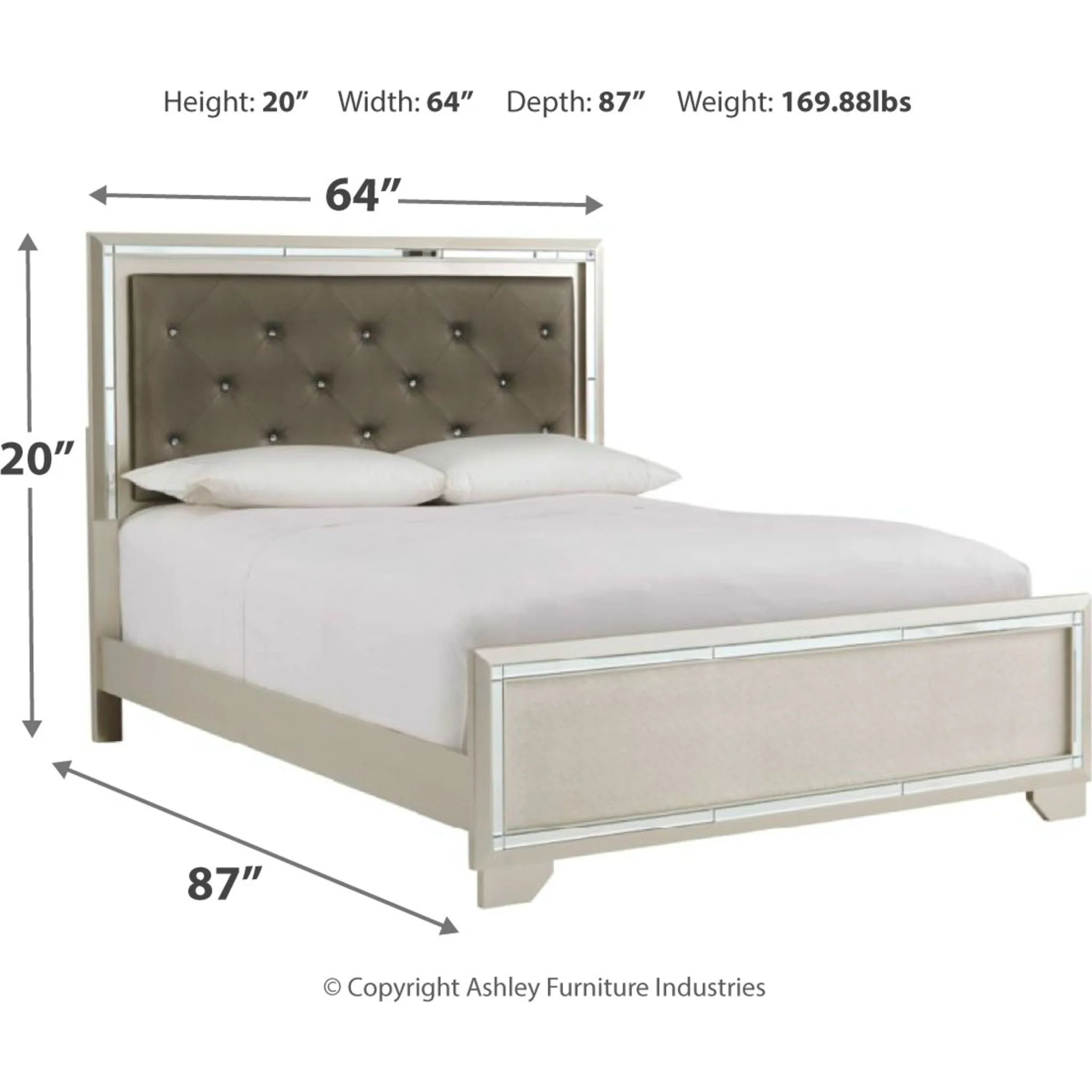 Lonnix 3 Piece Queen Panel Bed - Image 4