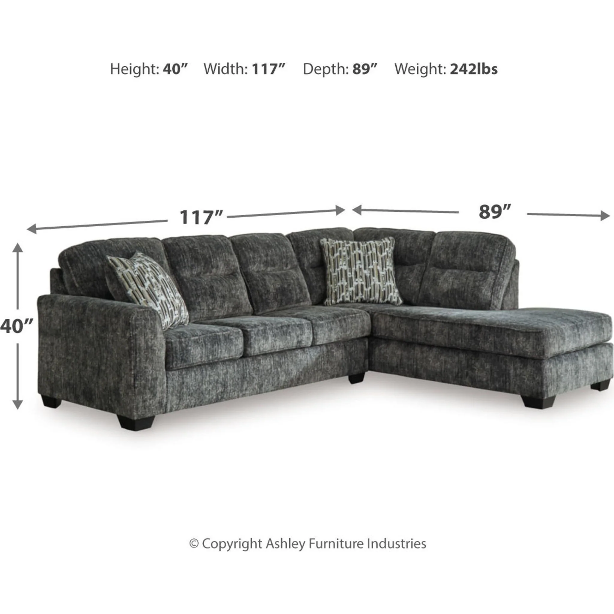 Lonoke 2 Piece Sectional with Chaise - Image 11