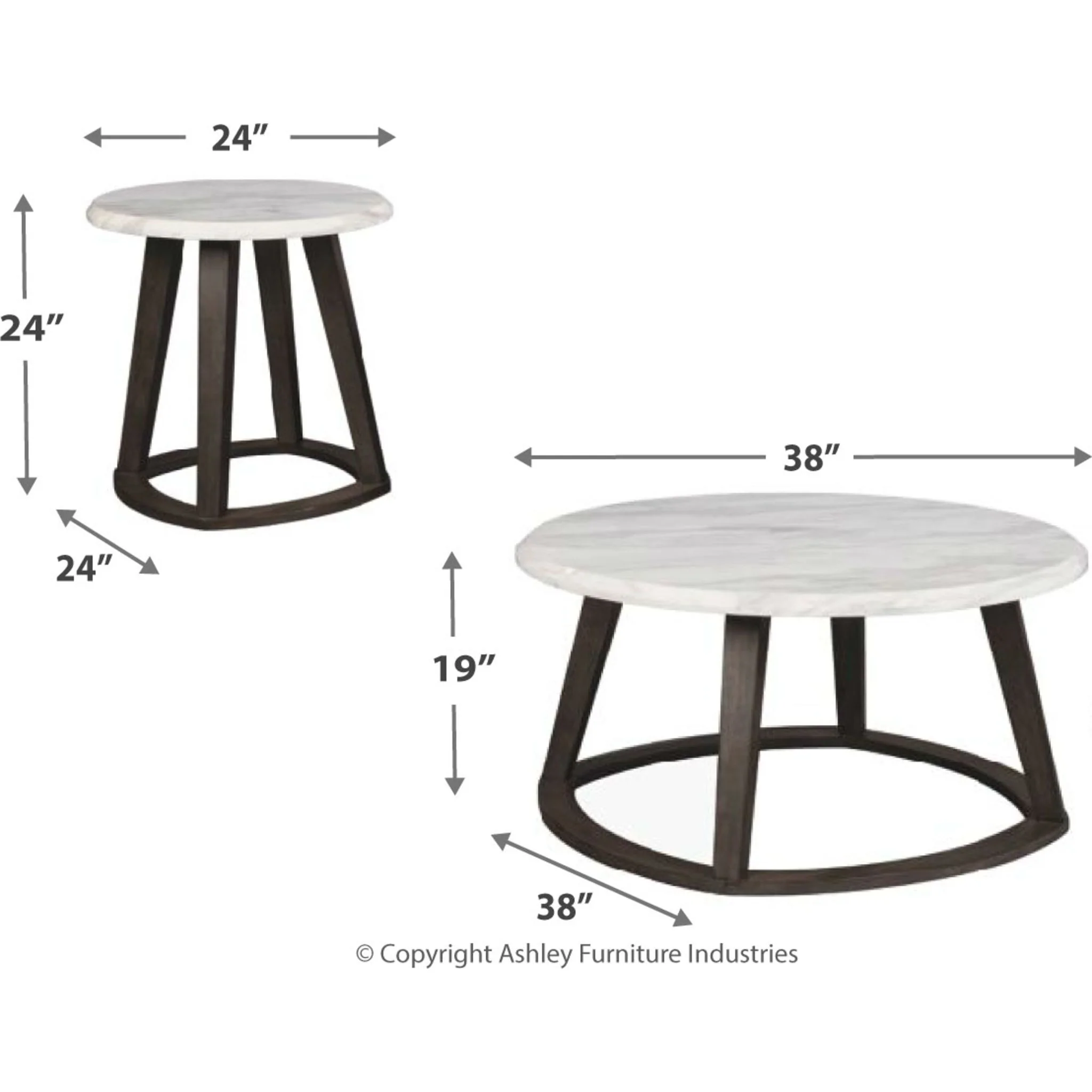 Luvoni Occasional Table Set (set of 3) - Image 4