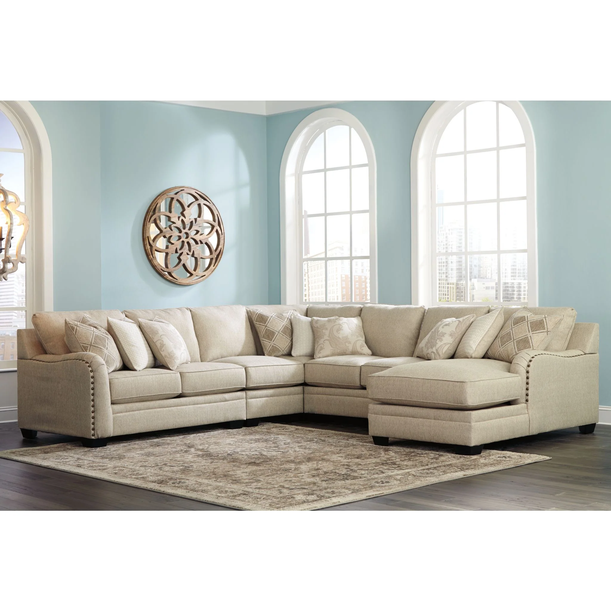 Luxora-Exclusive 5 Piece Sectional with Chaise - Image 2