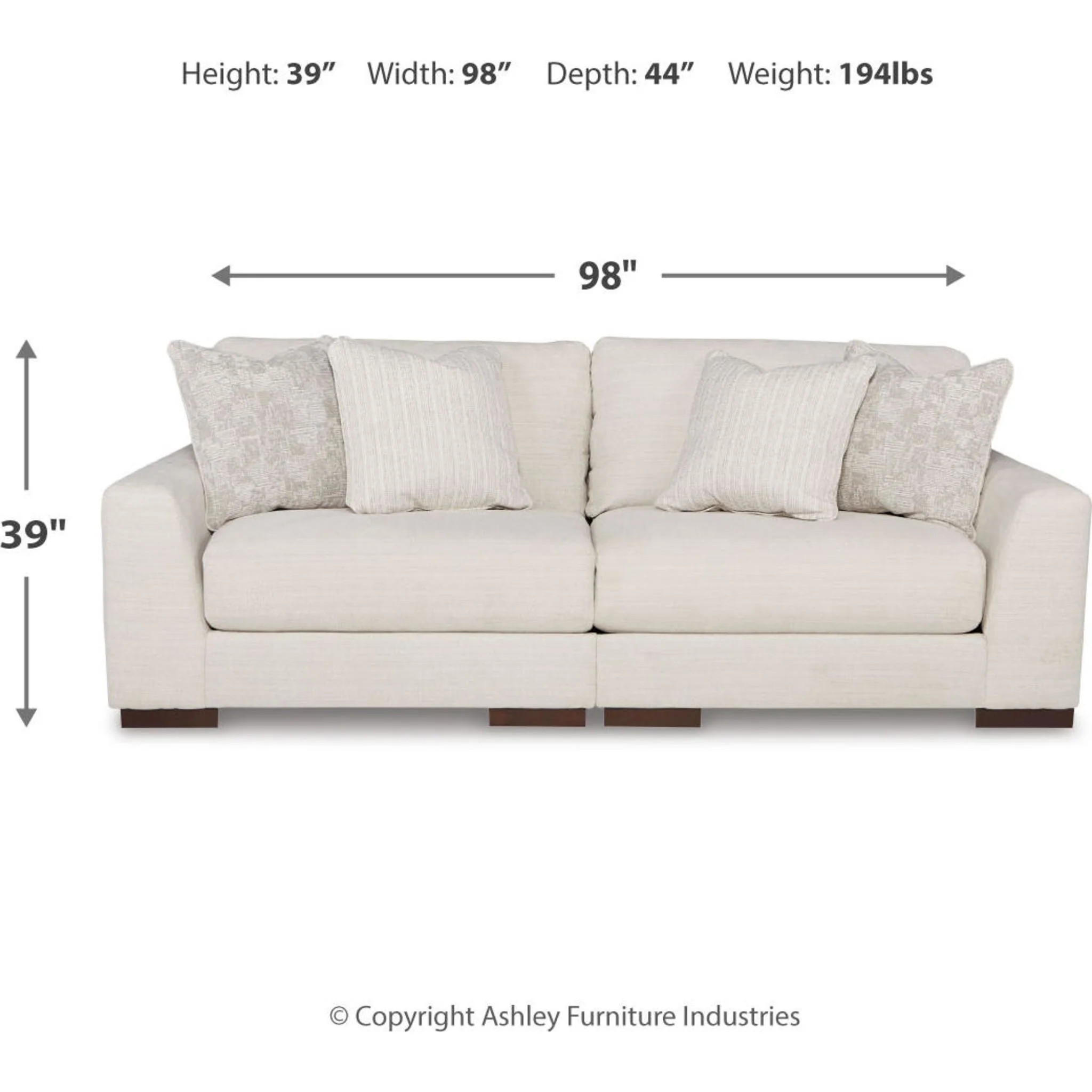 Lyndeboro-Exclusive 2 Piece Modular Sectional - Image 3
