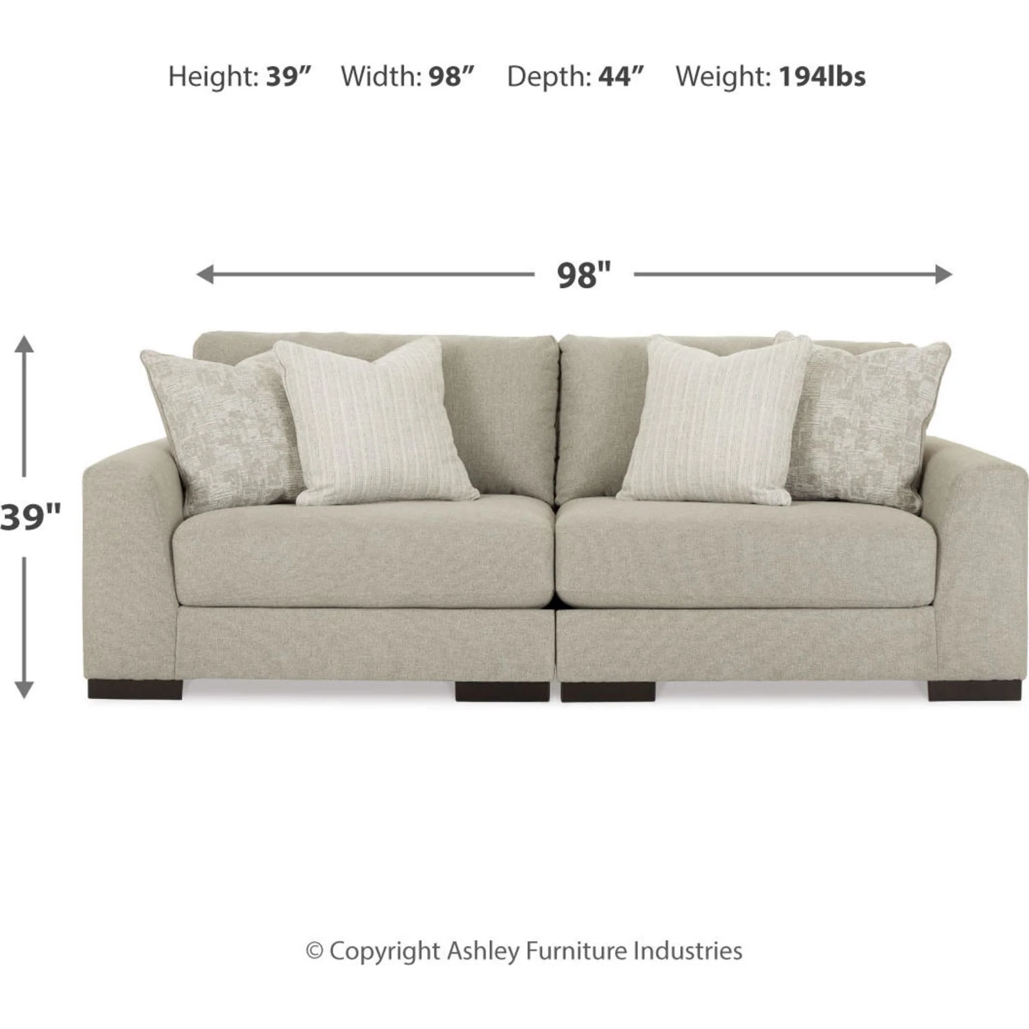 Lyndeboro-Exclusive 2 Piece Modular Sectional - Image 4