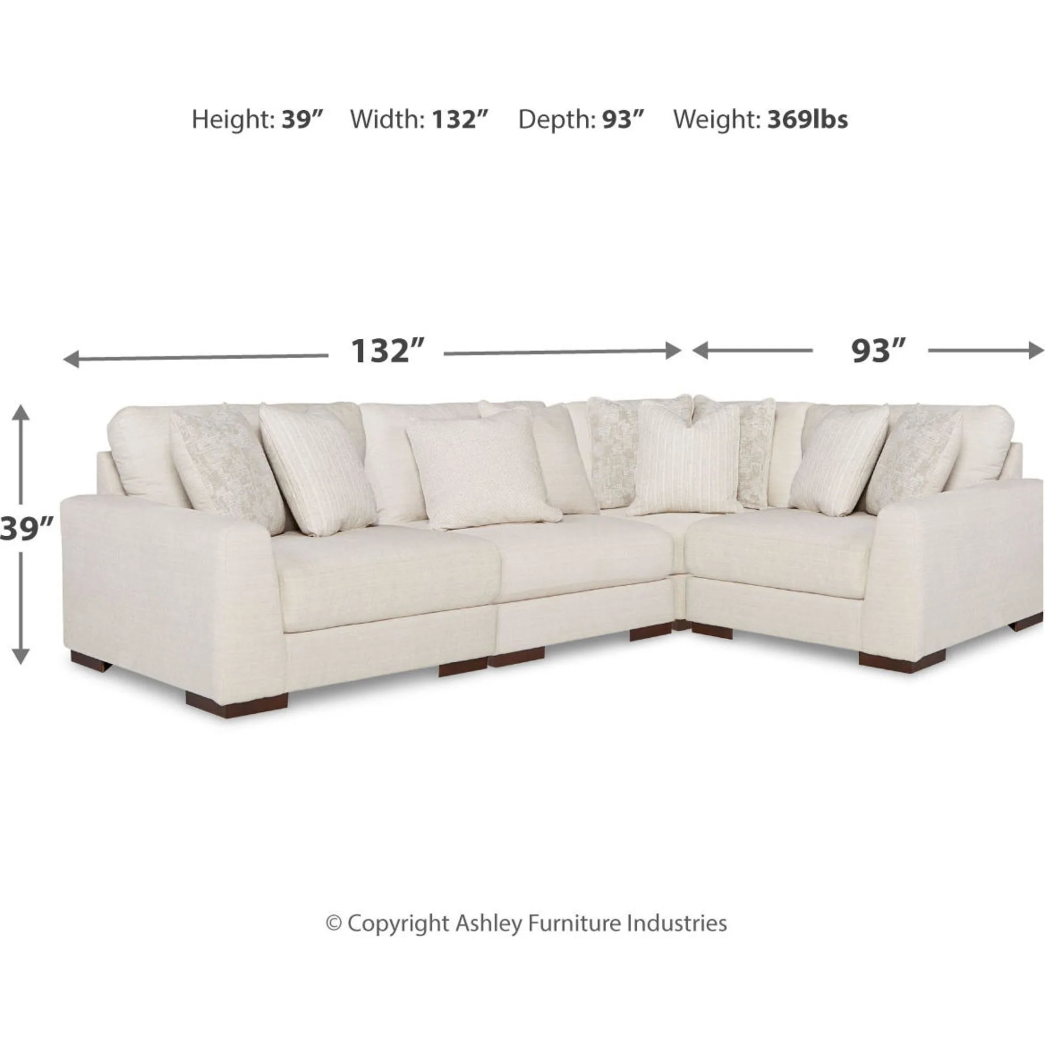 Lyndeboro-Exclusive 4 Piece Modular Sectional - Image 6