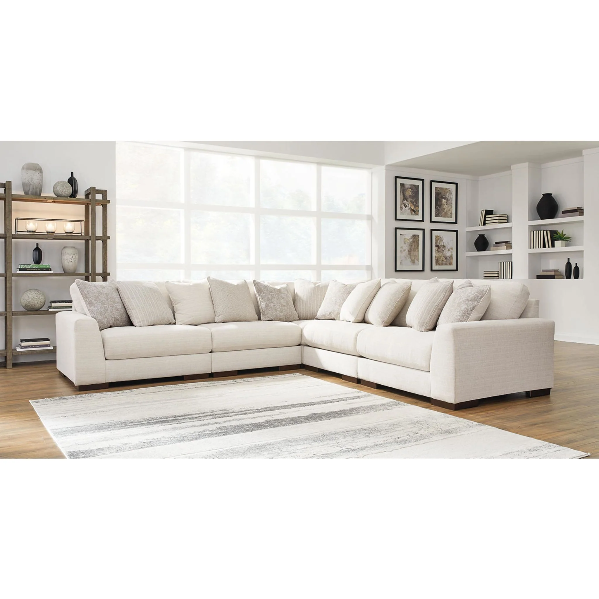 Lyndeboro-Exclusive 5 Piece Modular Sectional - Image 5