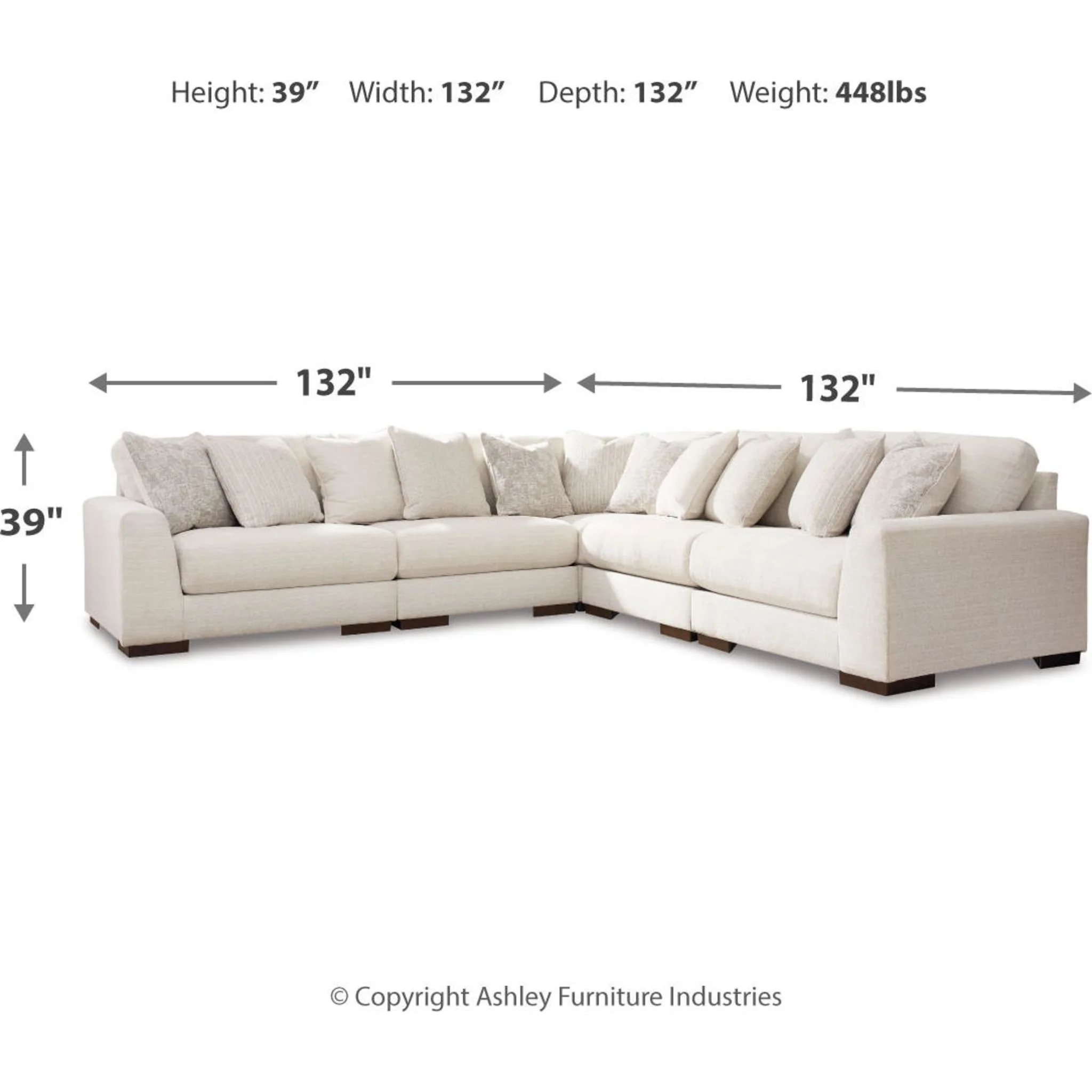 Lyndeboro-Exclusive 5 Piece Modular Sectional - Image 6