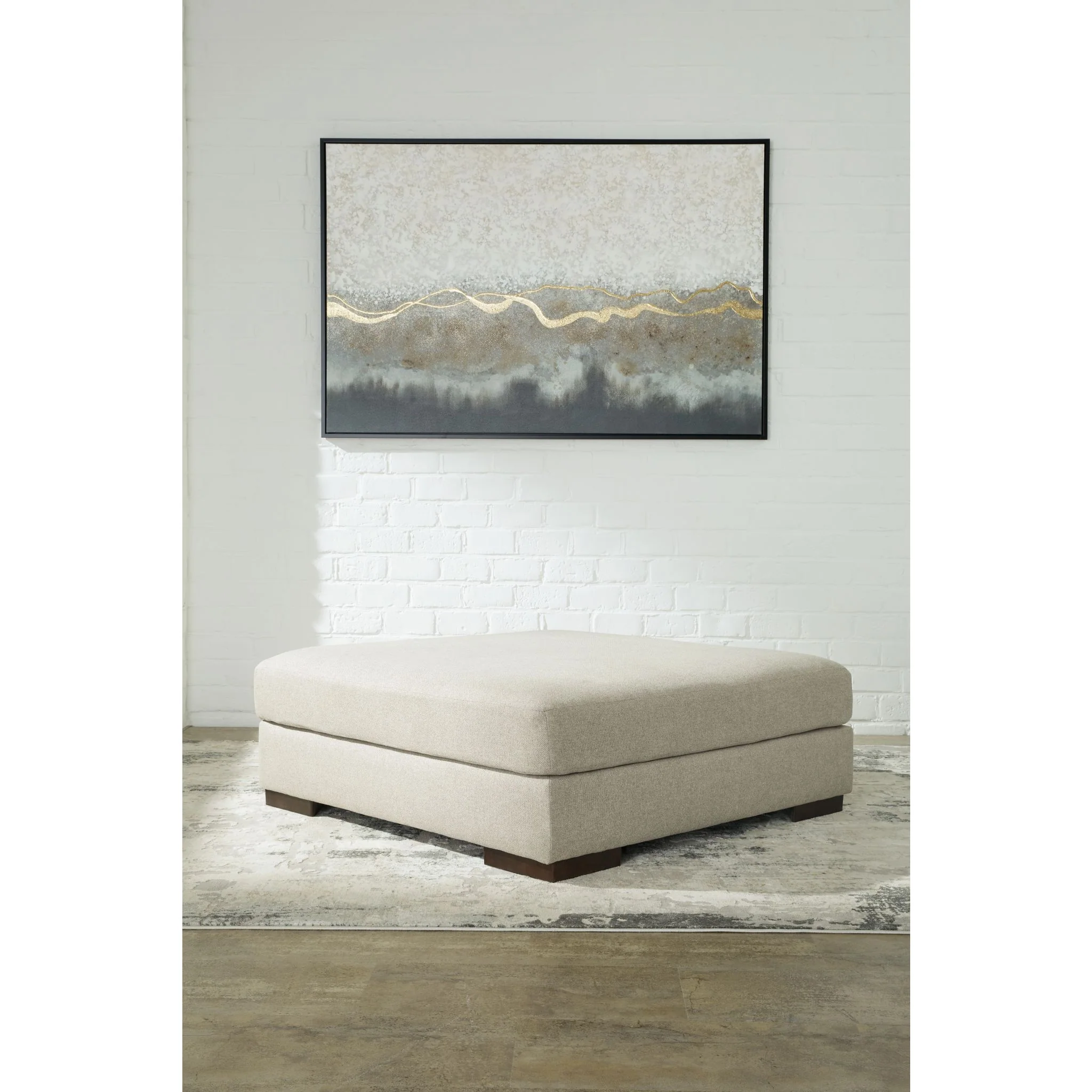Lyndeboro-Exclusive Oversized Accent Ottoman - Image 2