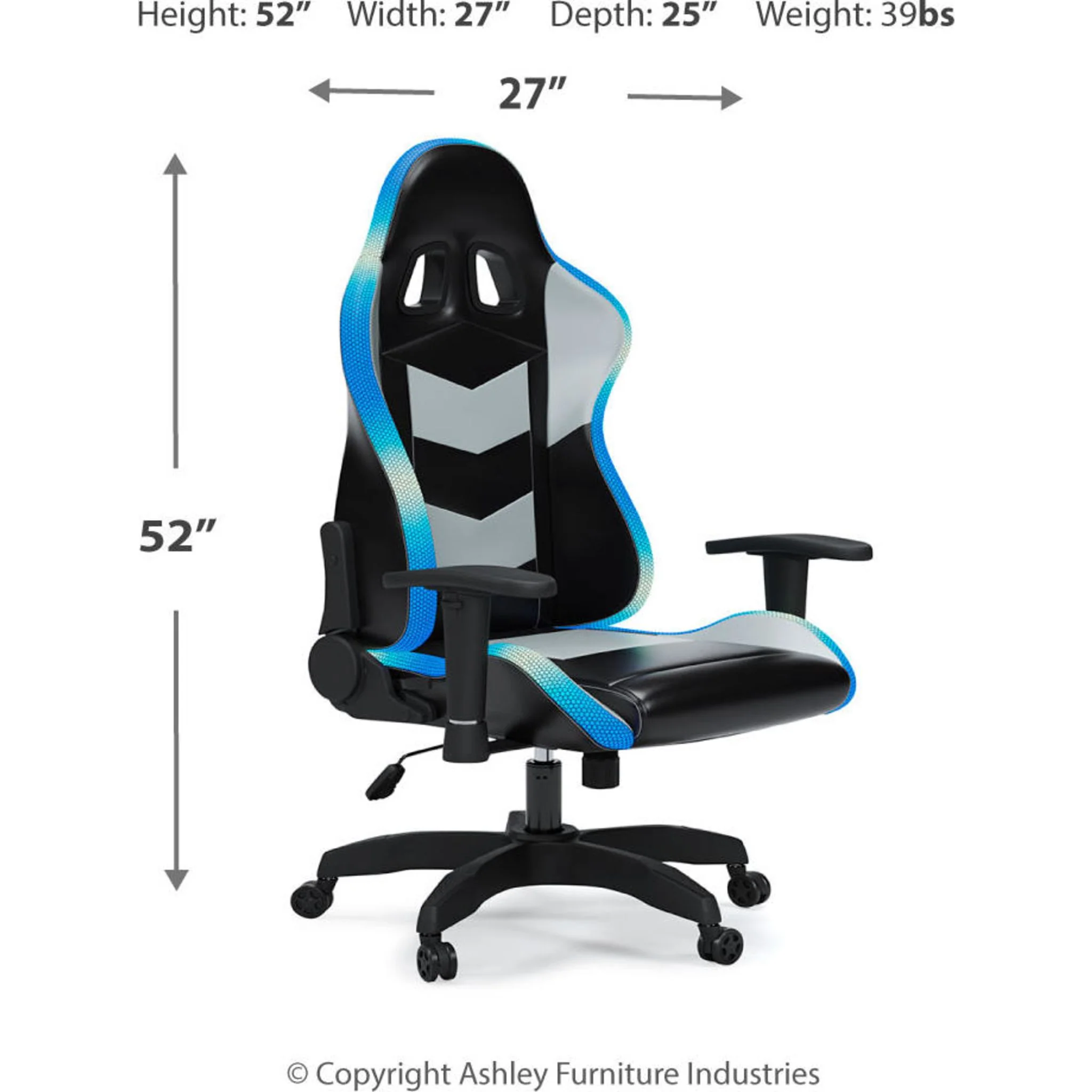 Lynxtyn Swivel Gaming Chair - Image 20