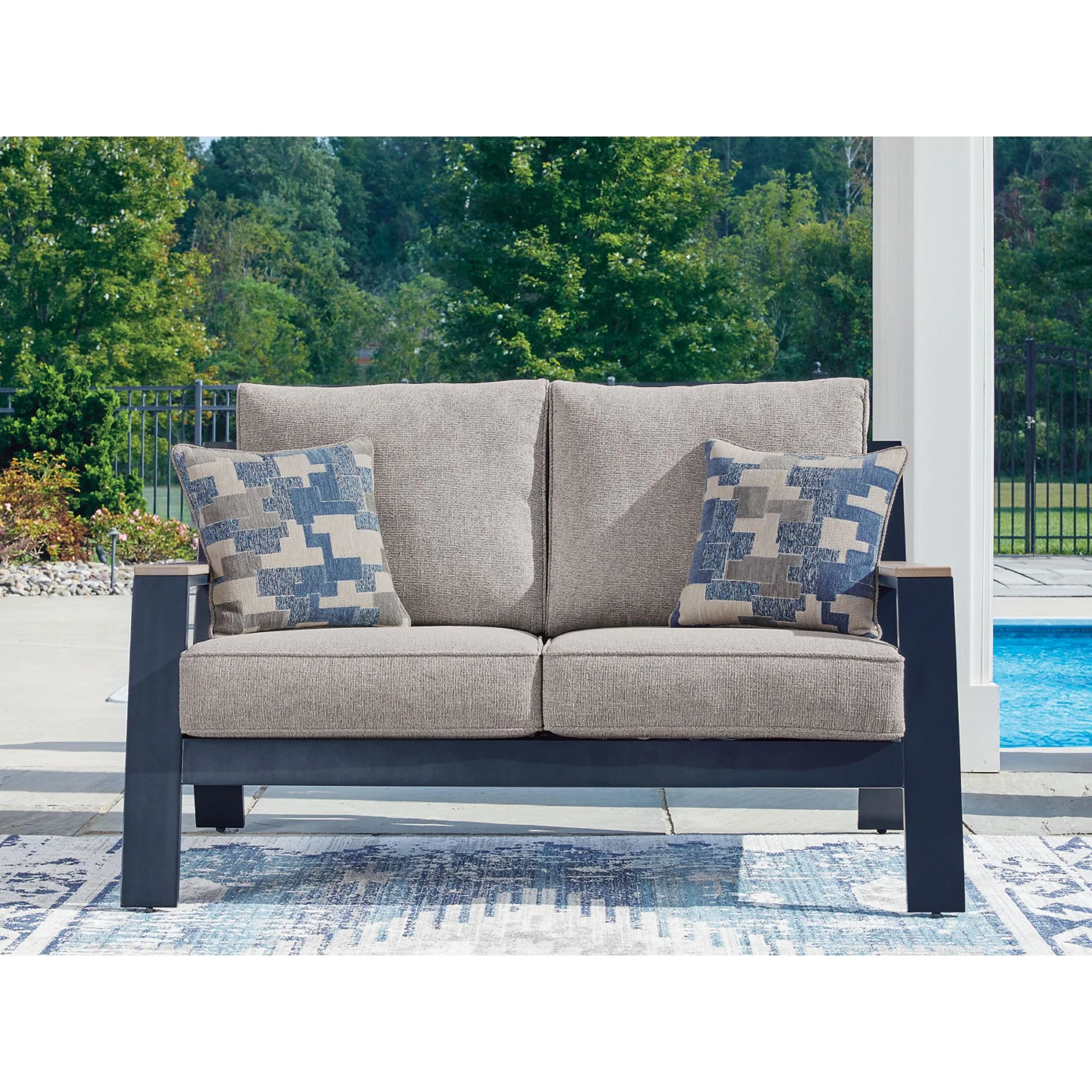 Mabry Shores Outdoor Loveseat with Cushion - Image 2