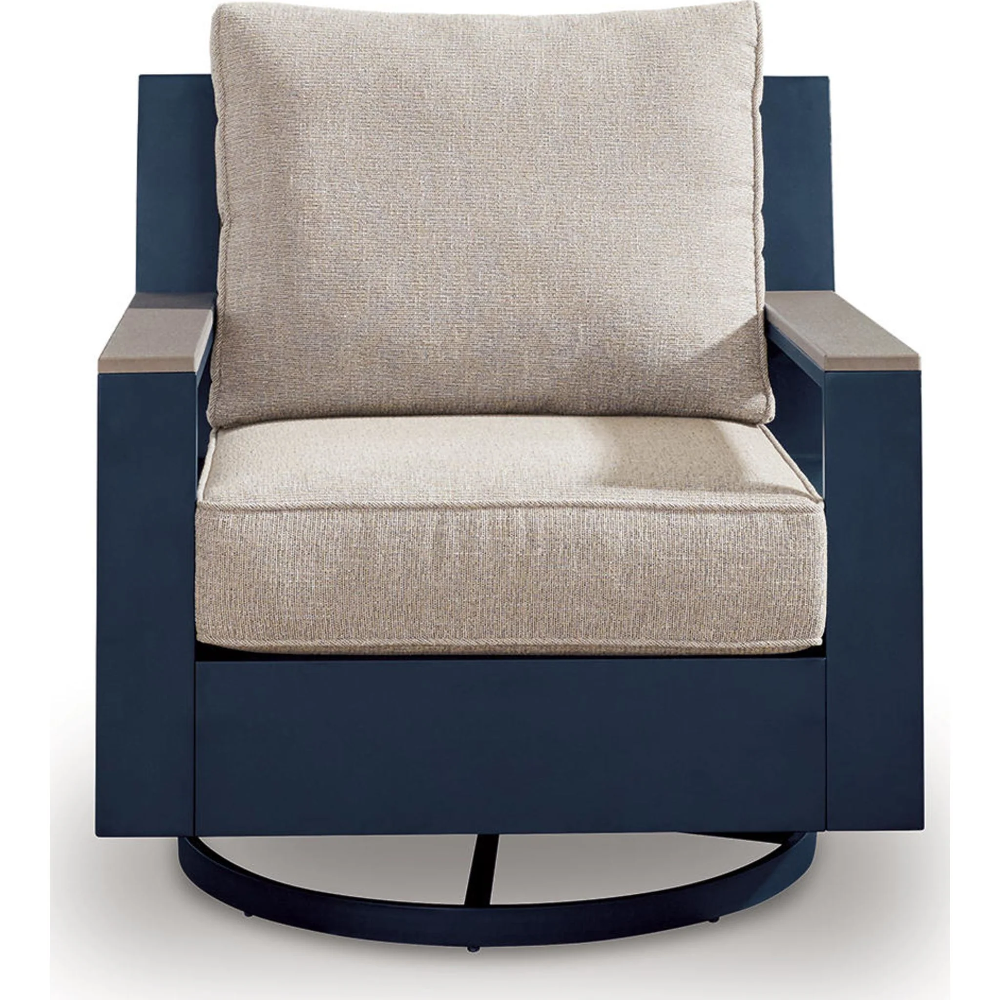 Mabry Shores Outdoor Swivel Glider Chair with Cushion - Image 4