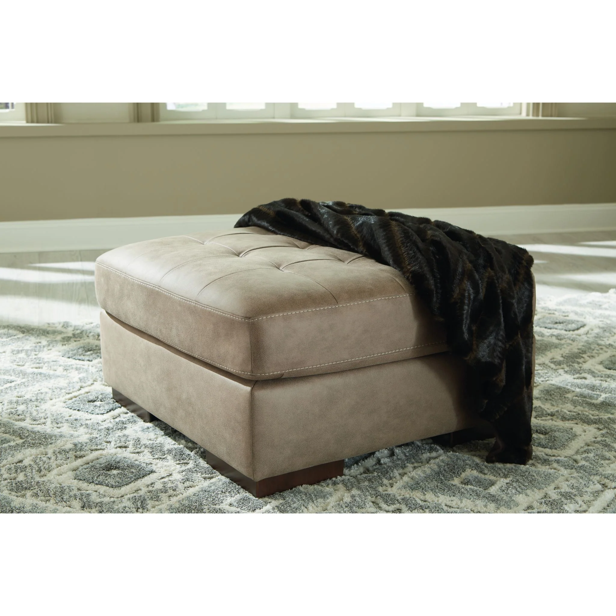 Maderla Oversized Accent Ottoman - Image 5