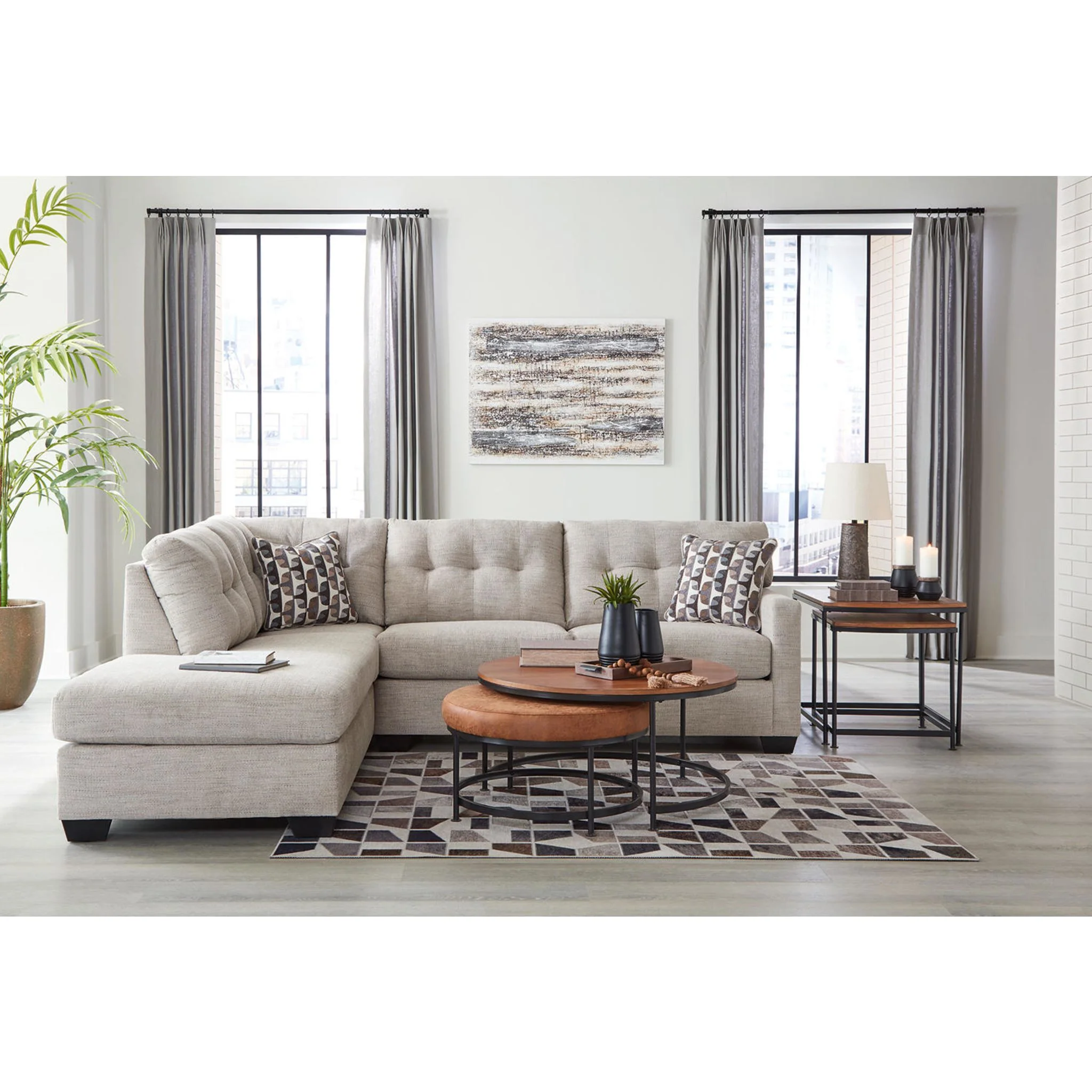 Mahoney 2 Piece Sectional with Chaise - Image 26