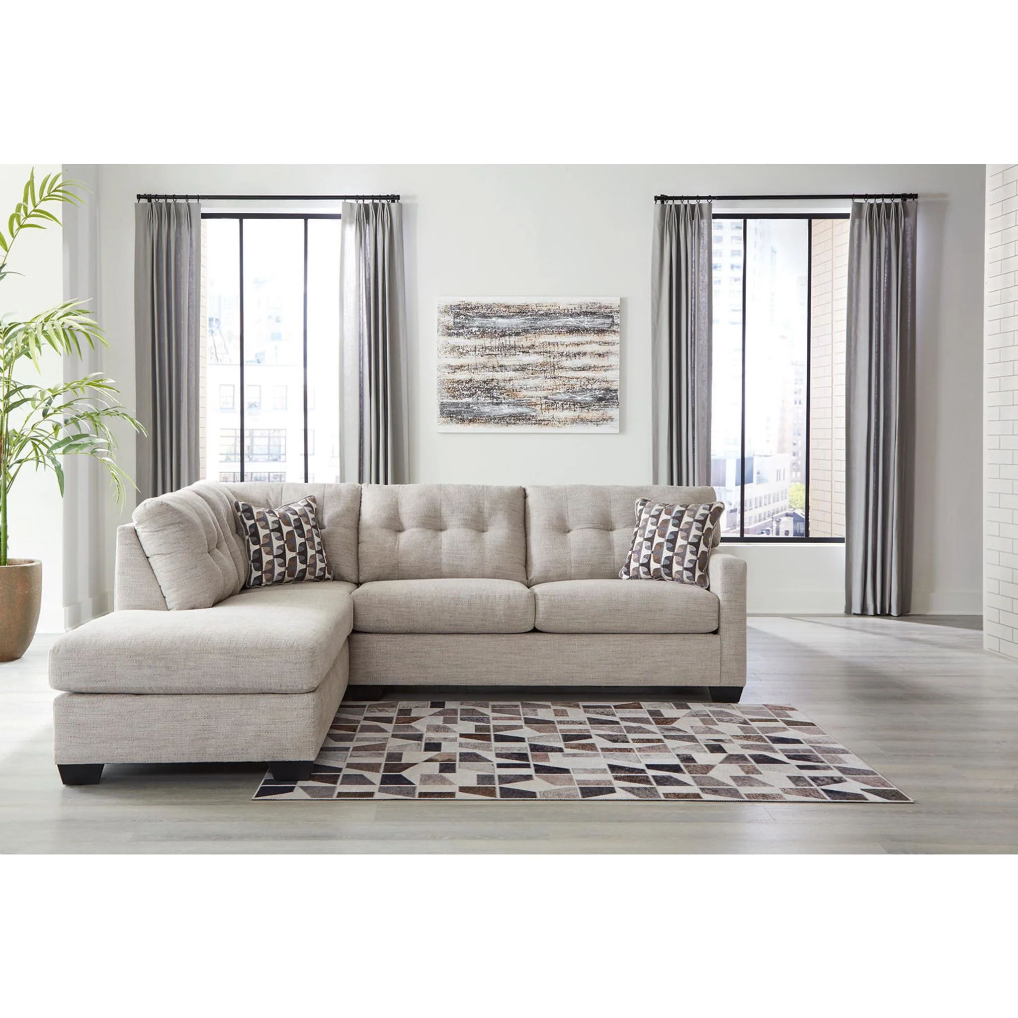 Mahoney 2 Piece Sectional with Chaise - Image 27