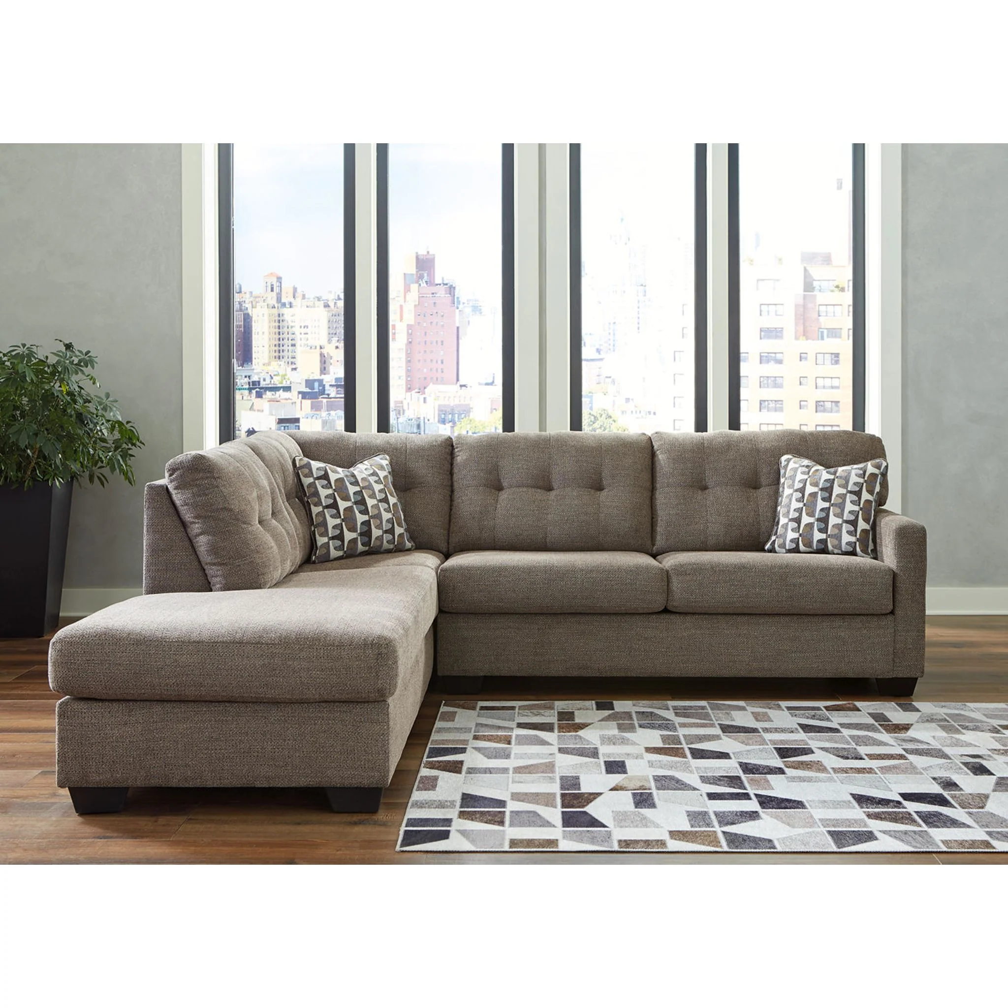 Mahoney 2 Piece Sleeper Sectional with Chaise - Image 7