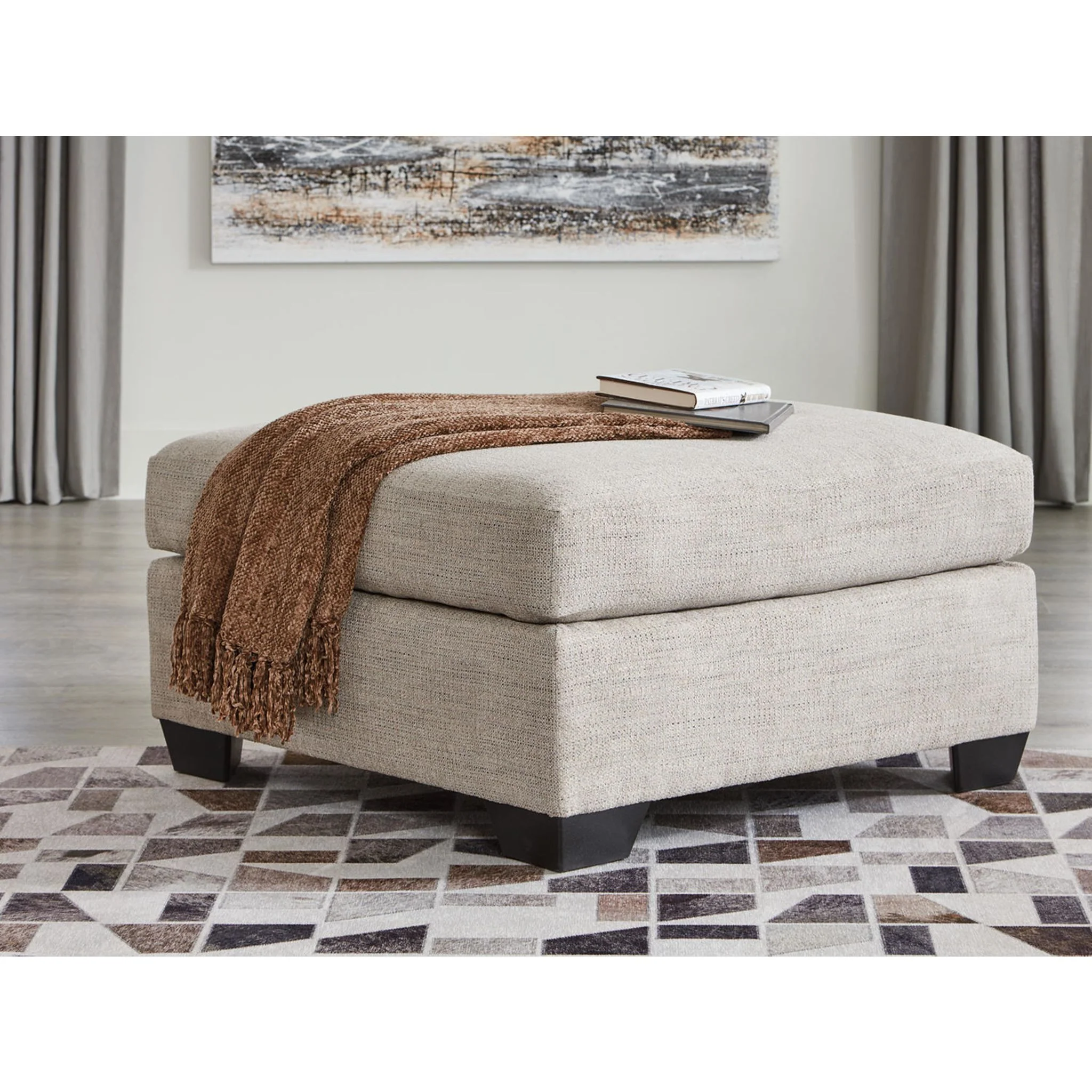 Mahoney Oversized Accent Ottoman - Image 2